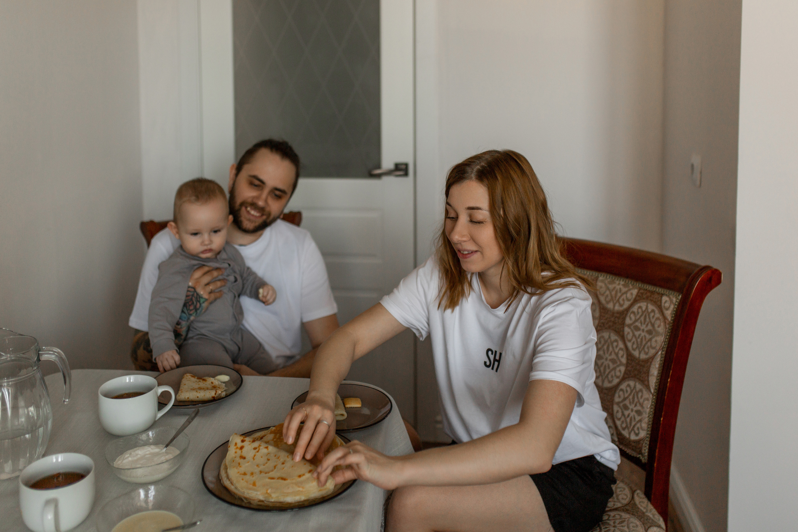 Масленица. Кристина, Илья и Марк.