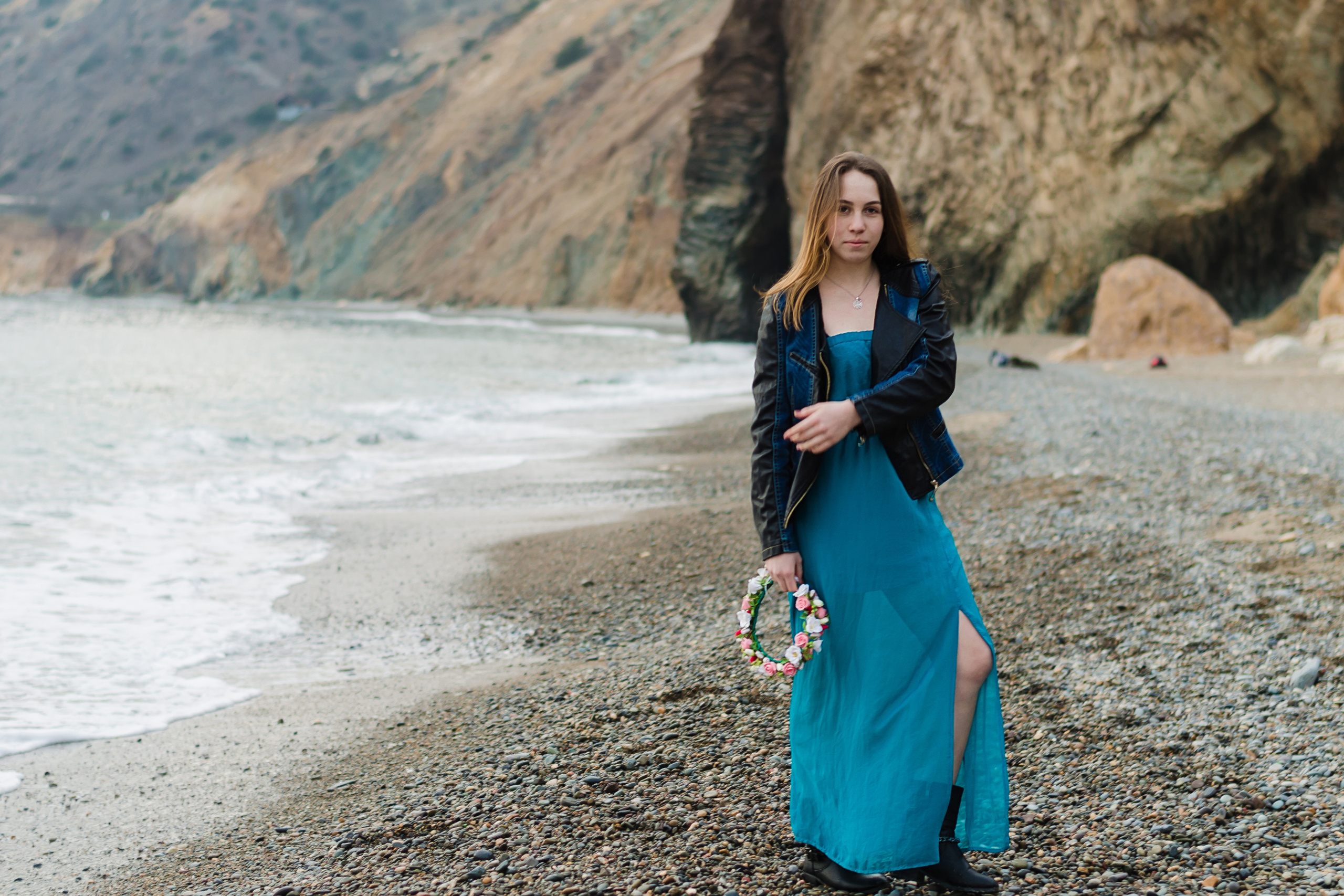 Like Iceland. Екатерина. Яшмовый пляж. Март, 2018