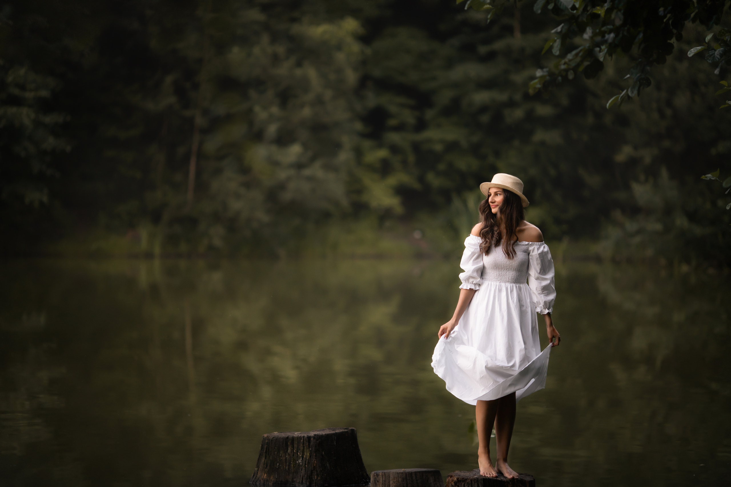 На природе