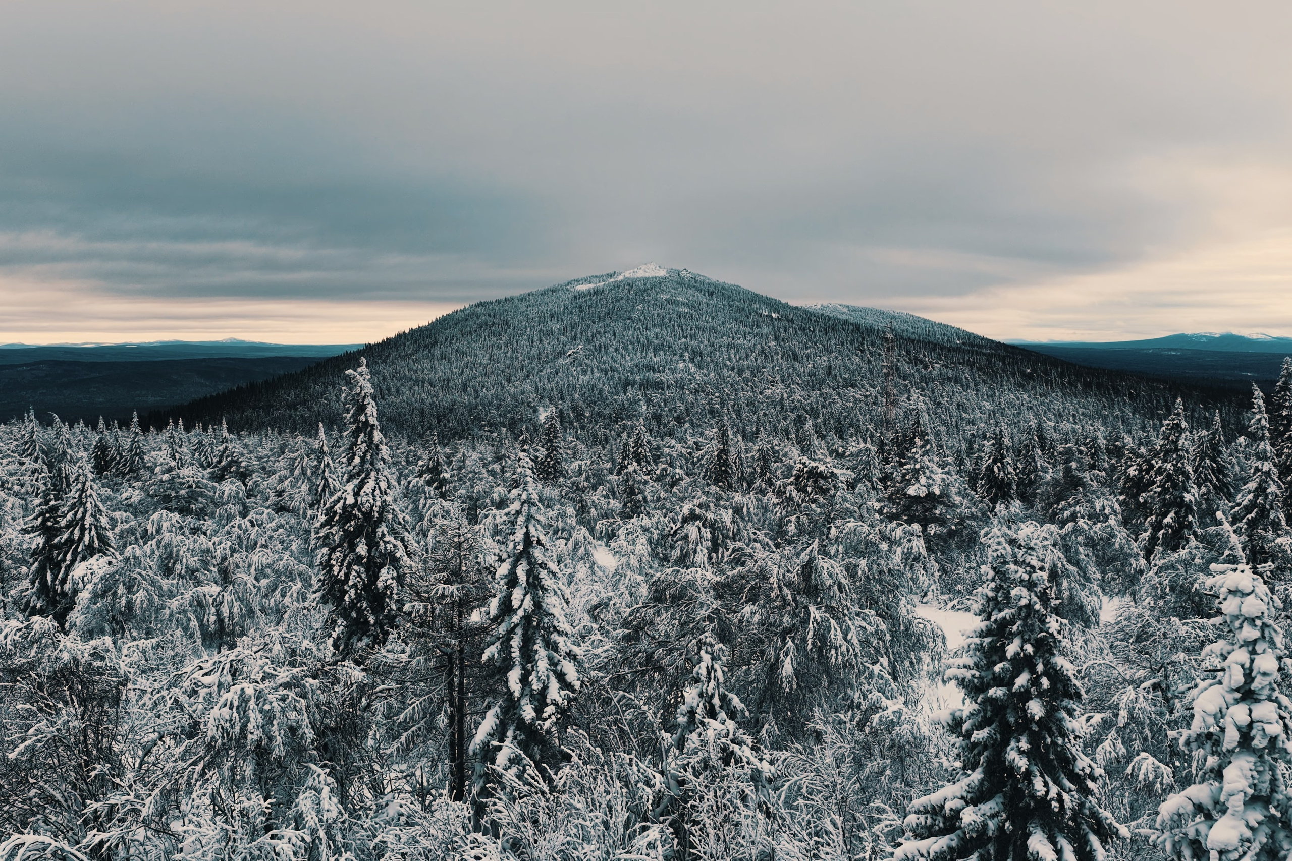 Inzer Teeth in Winter — Southern Urals Aerial Film