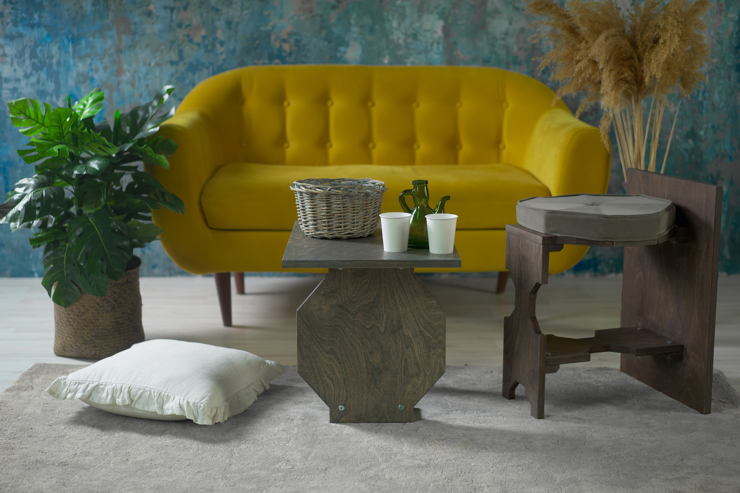 Студийная съёмка мебели вписанной в декор