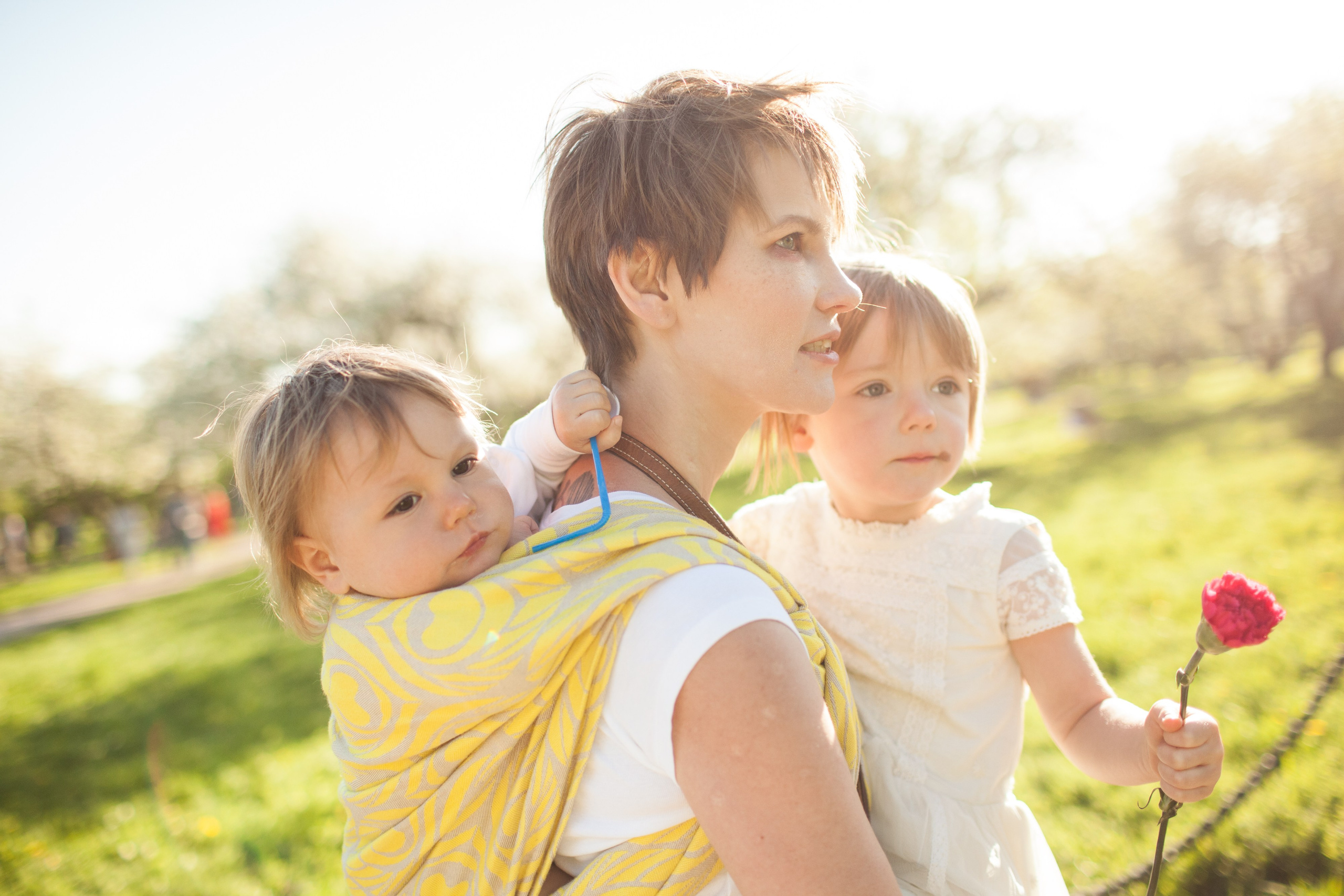 Ольга с Аней и Евой