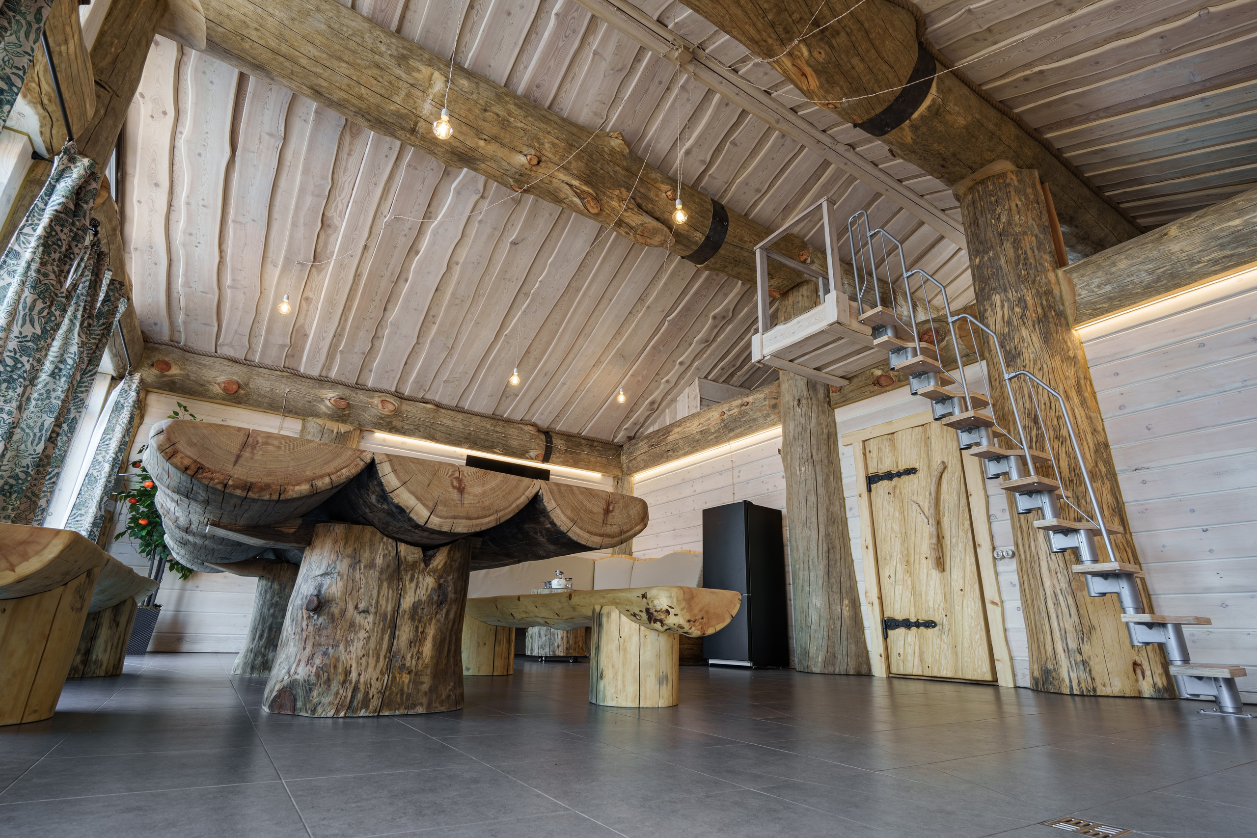 Интерьерная фотосъемка бани с купелью