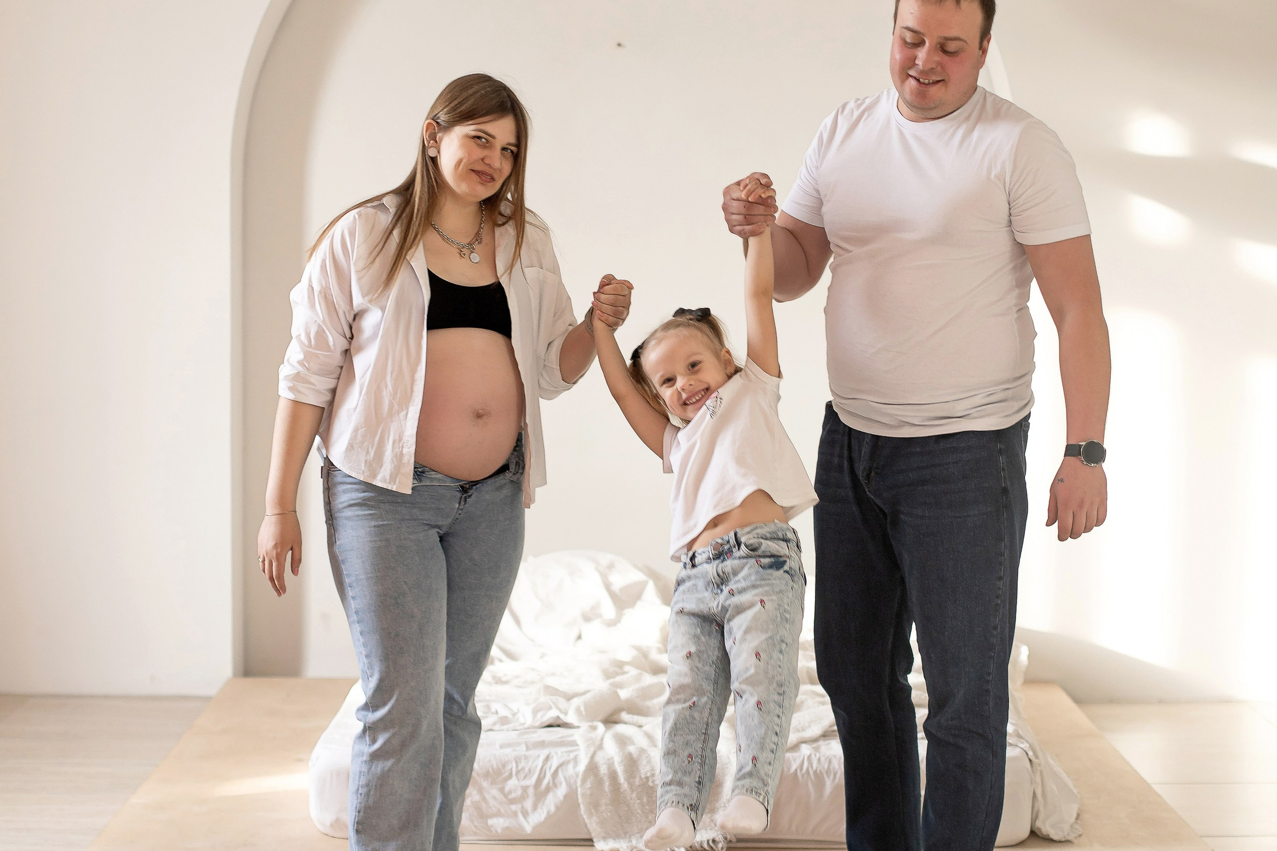 Беременность. Семейная фотосессия