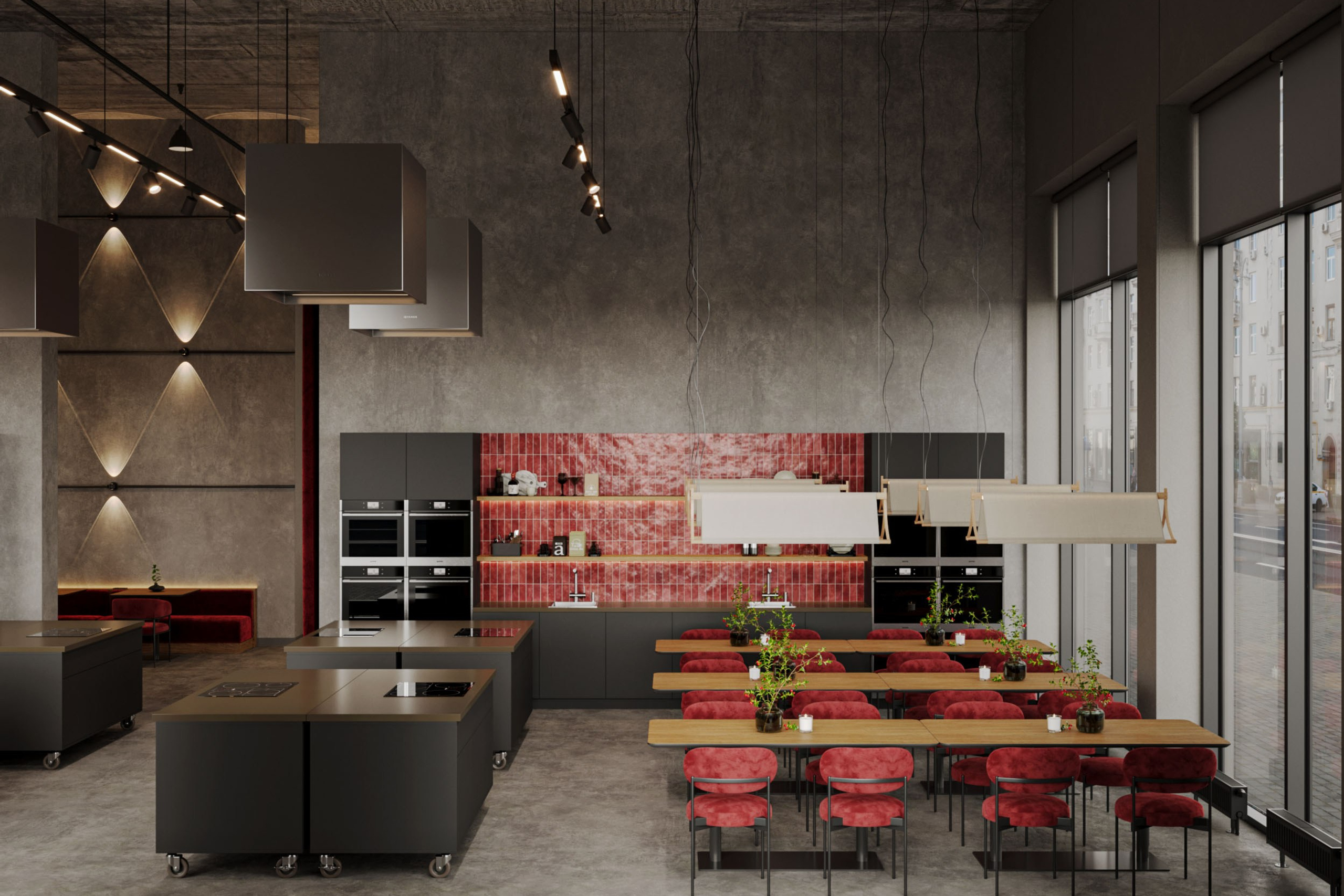 Кулинарная студия Юлии Высоцкой Часть 2. ZH_VIS | 3D Визуализация интерьеров