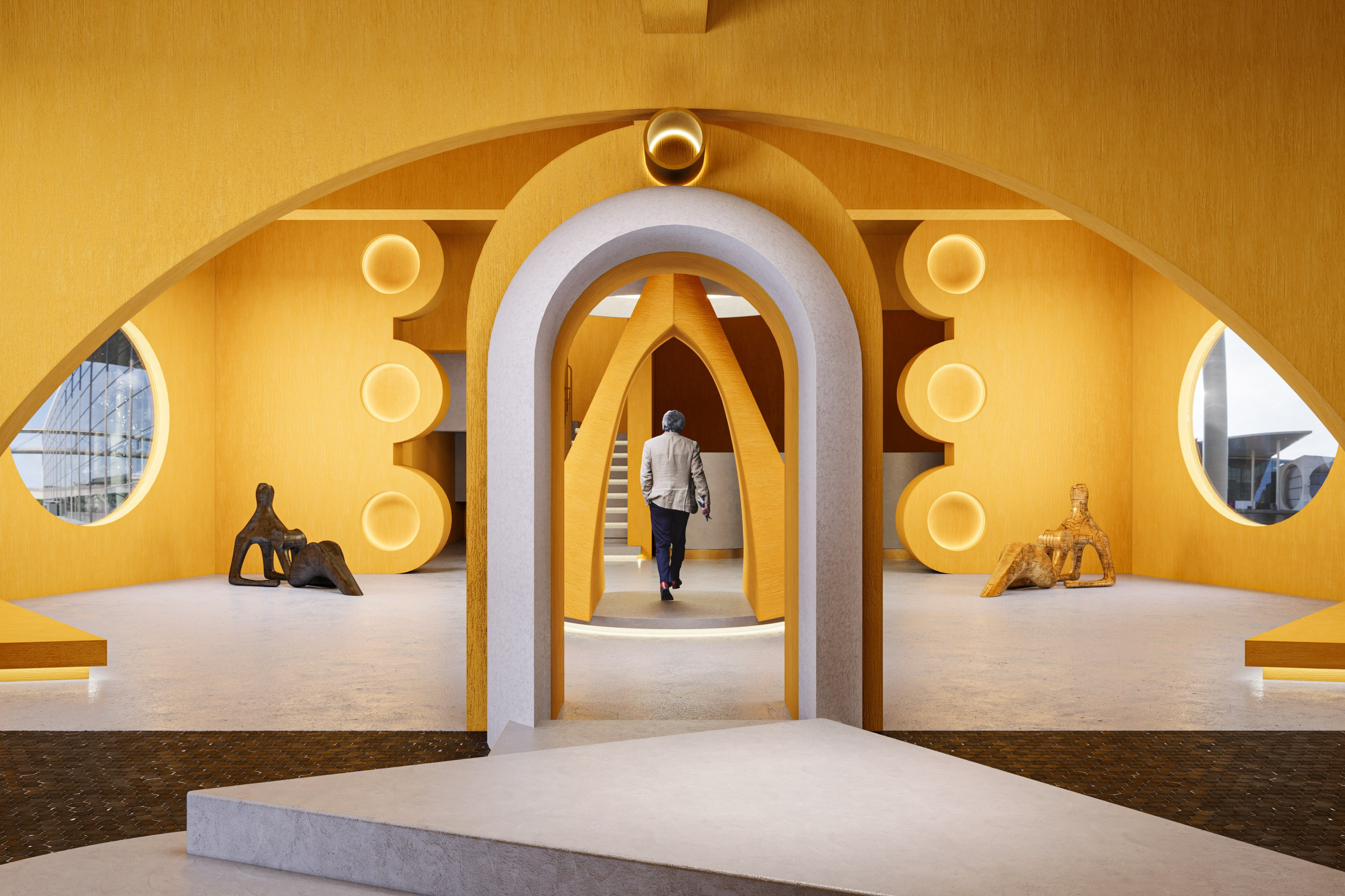 Ya Space! Апельсиновый «Мемфис» под железным занавесом!. ZH_VIS | 3D Визуализация интерьеров