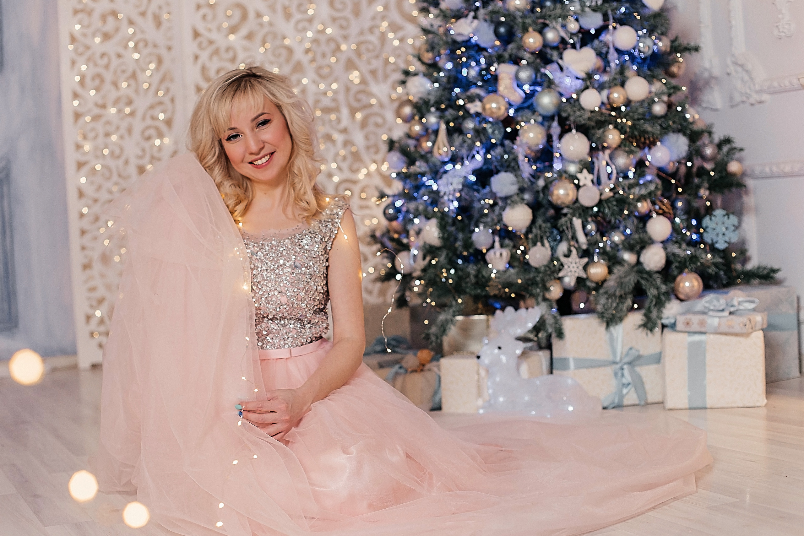 Новогодняя съемка в студии Атмосфера