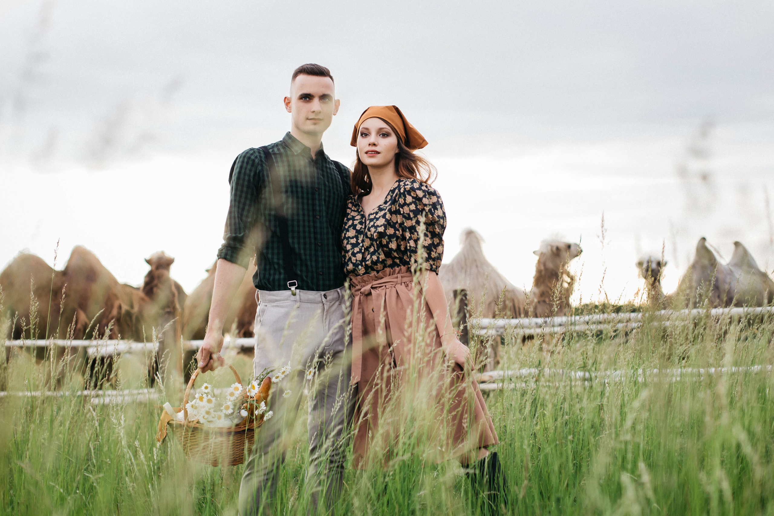 Фотосессия с верблюдами