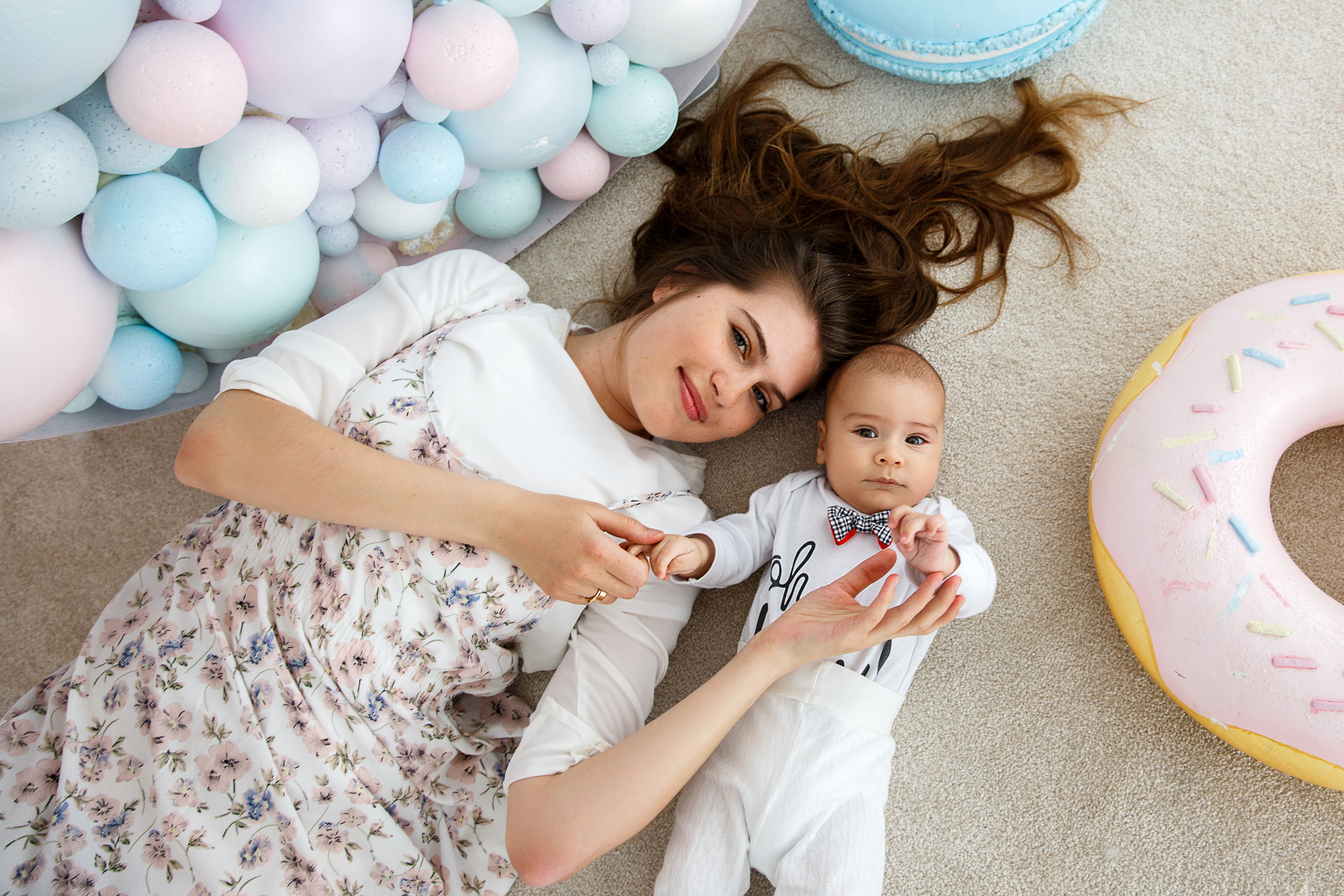 Семейная сладкая фотосессия