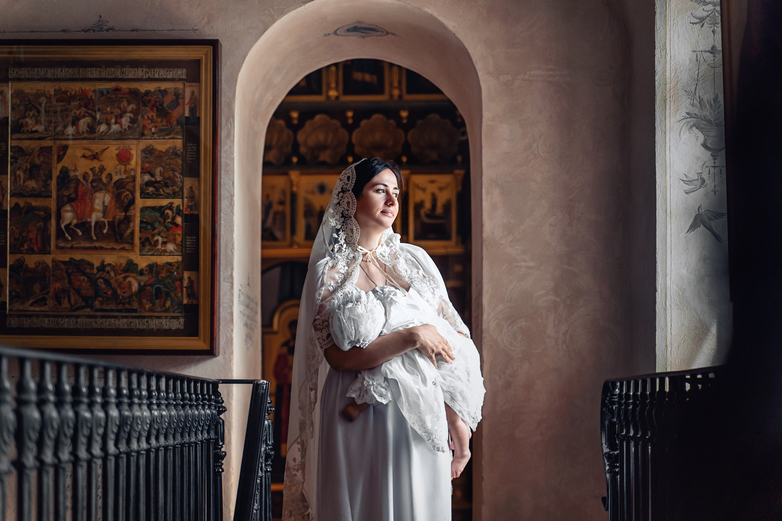 Крещение малышки в храме священномученика Антипы на Колымажном дворе