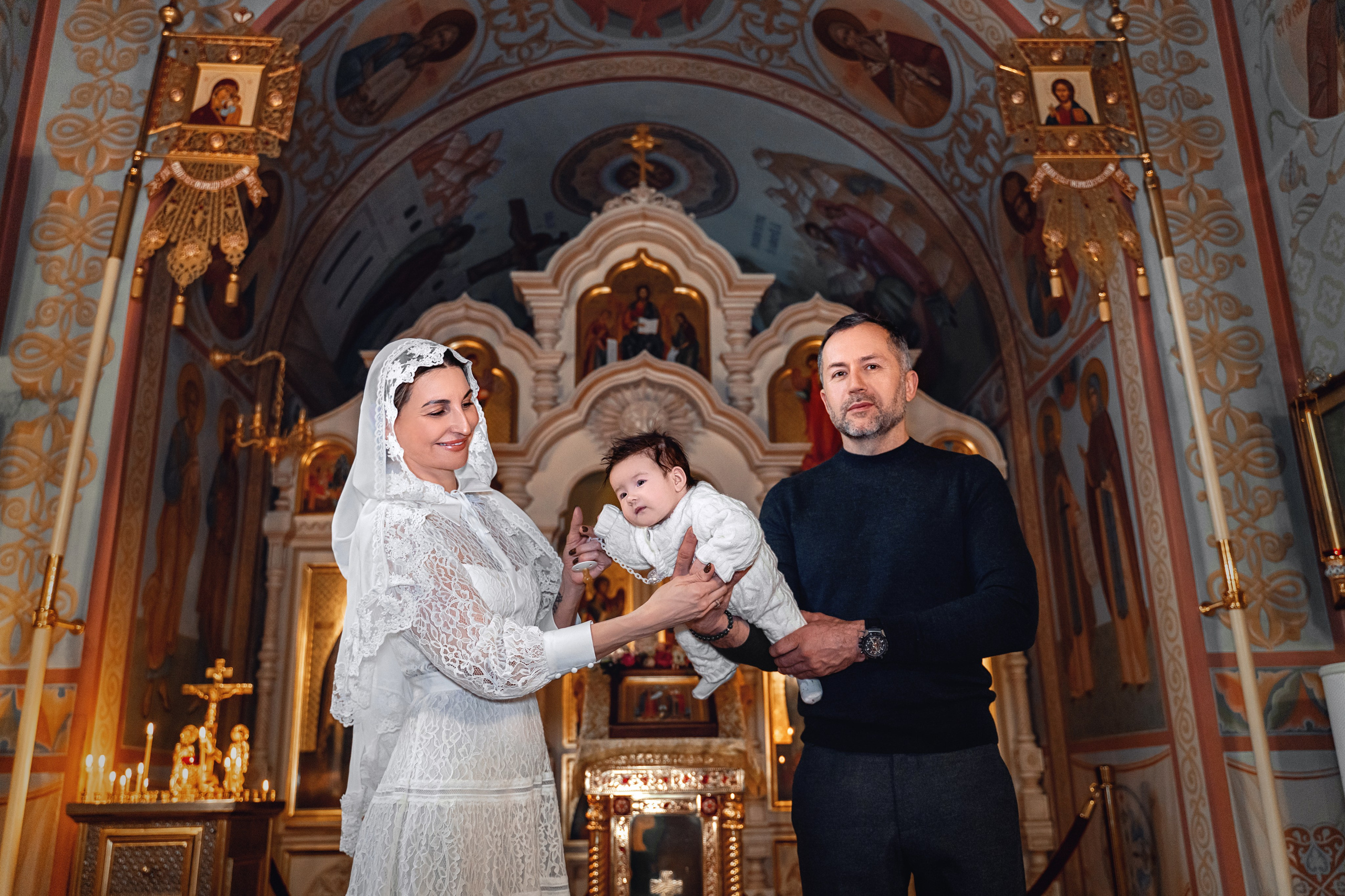 Крещение в храме Петра и Февронии Покровского монастыря (Матрона на Таганке)