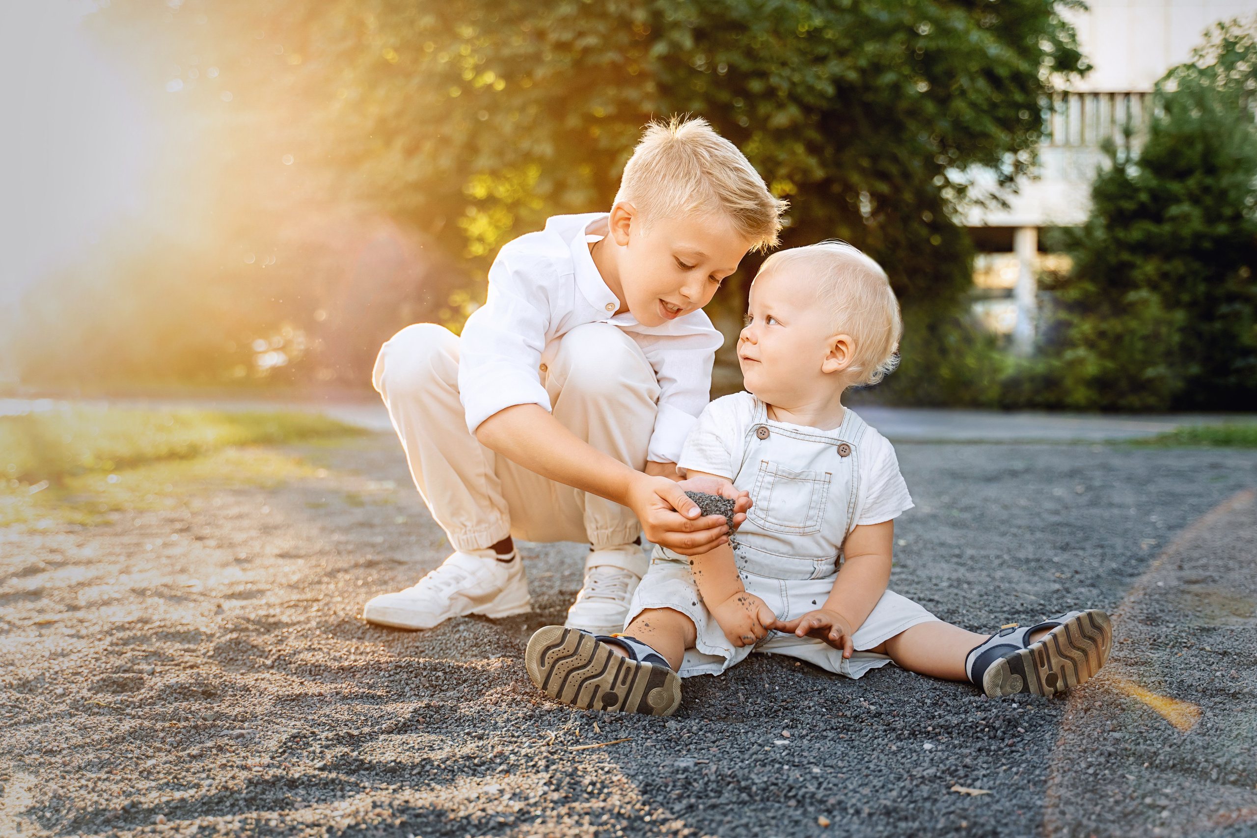 Семейная прогулка в Музеоне на закате