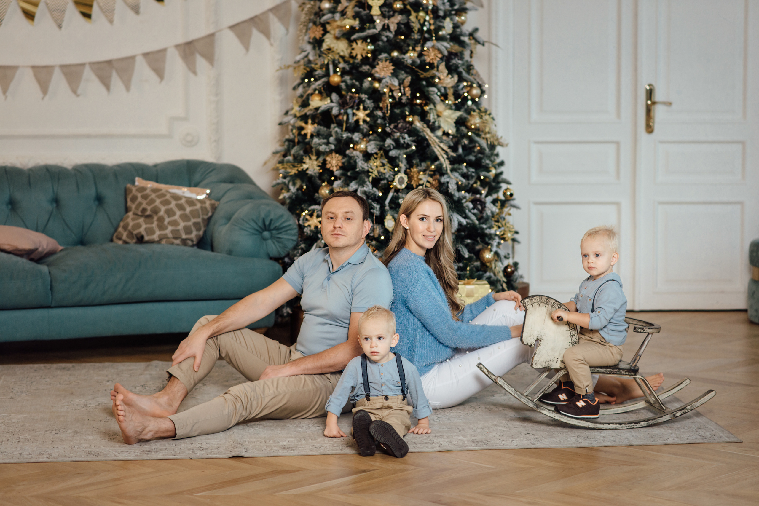 Стася, Алексей, Макар и Захар | Новогодняя фотосессия