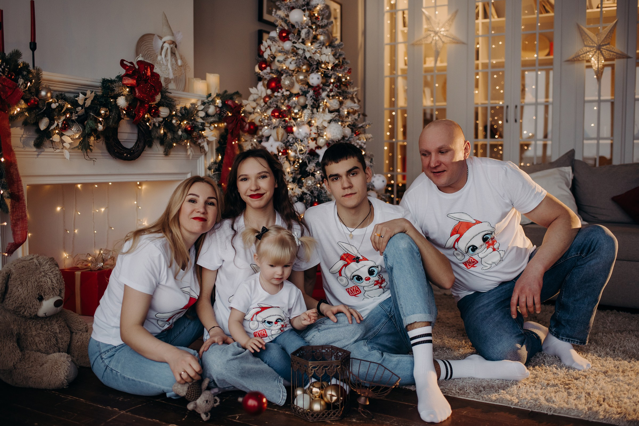 Семейная новогодняя фотосессия