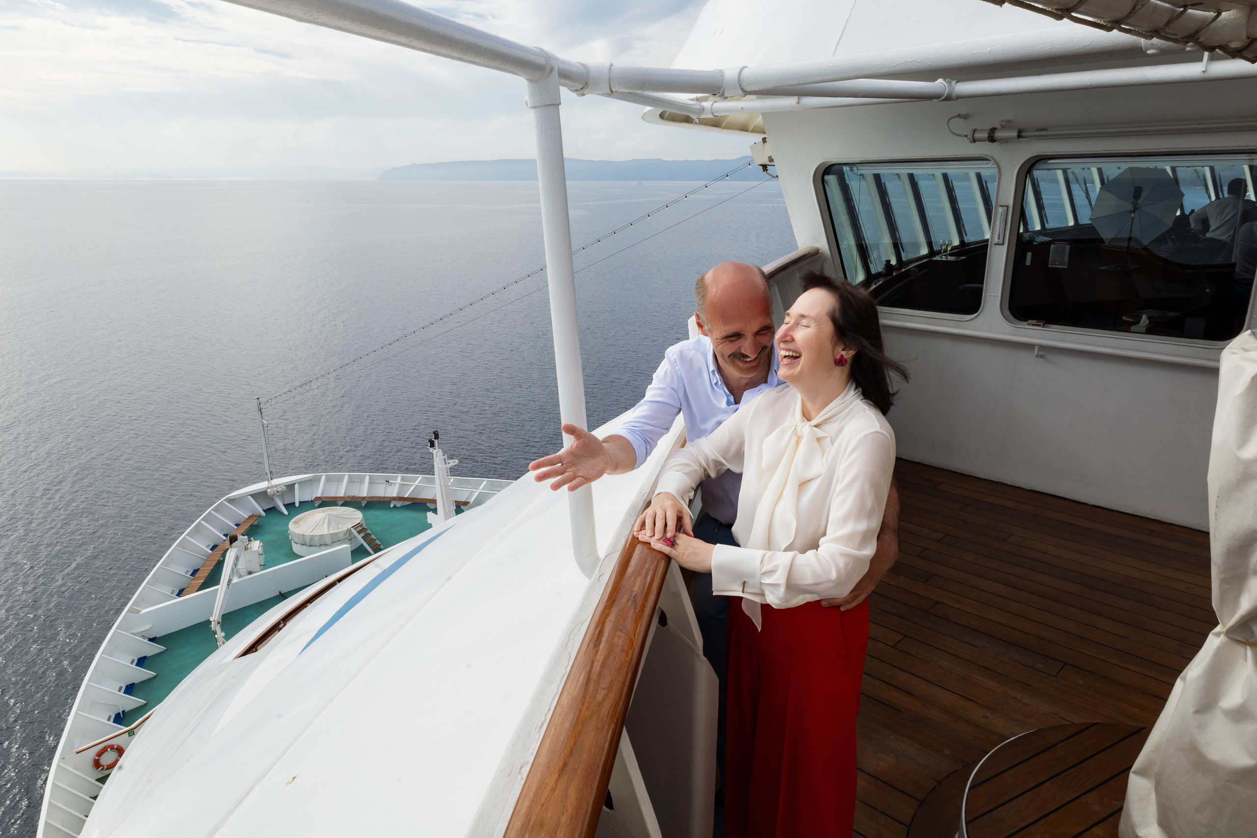 Фото на капитанском мостике