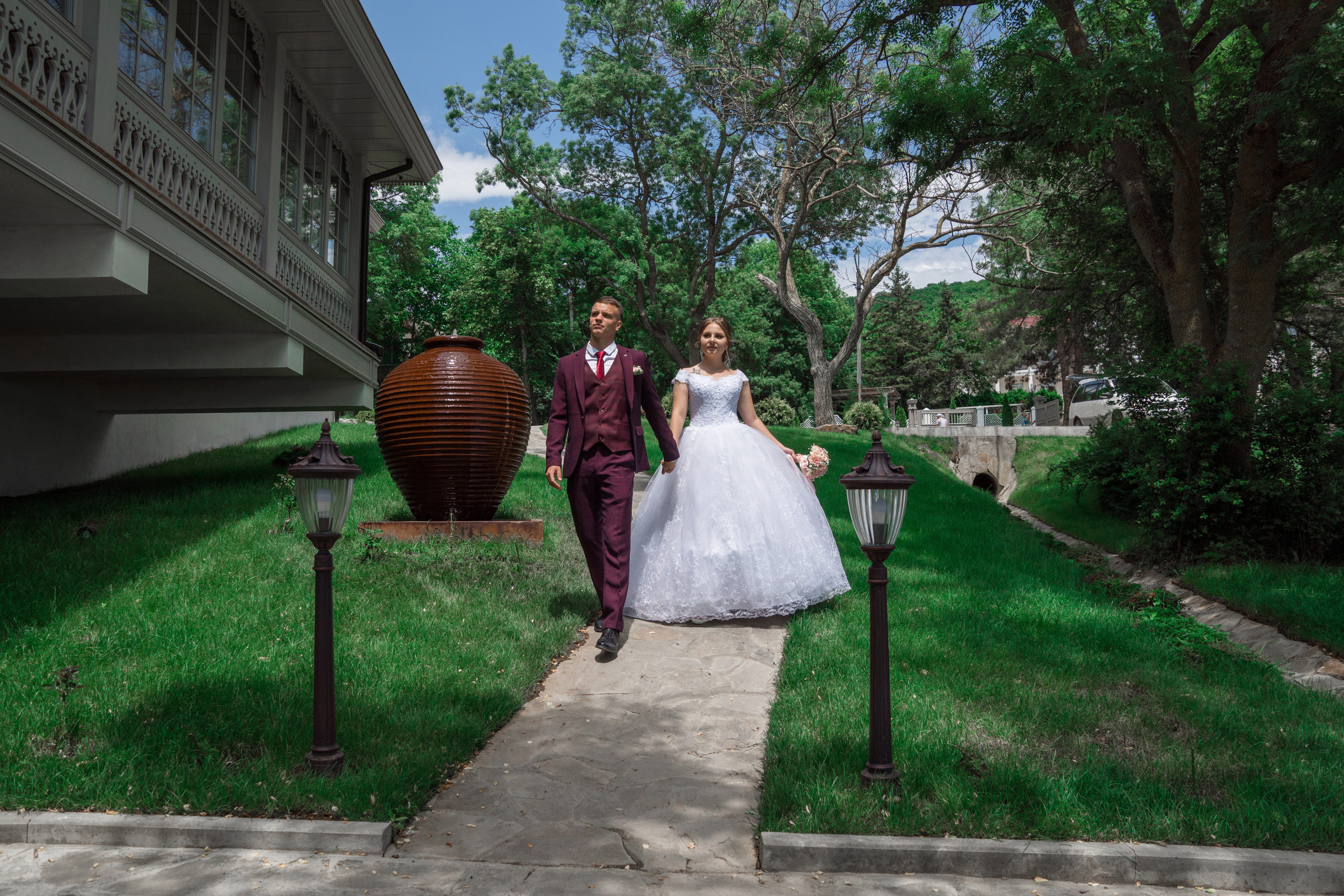 Свадебная прогулка в Абрау-Дюрсо