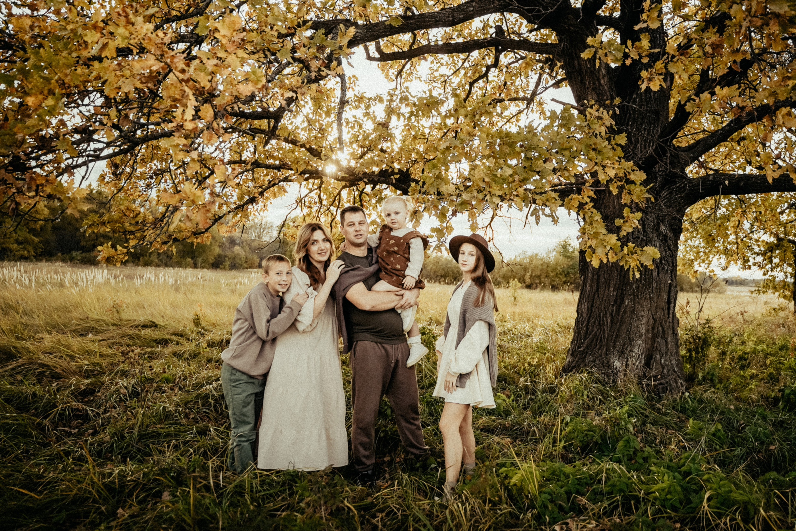 Семья на природе