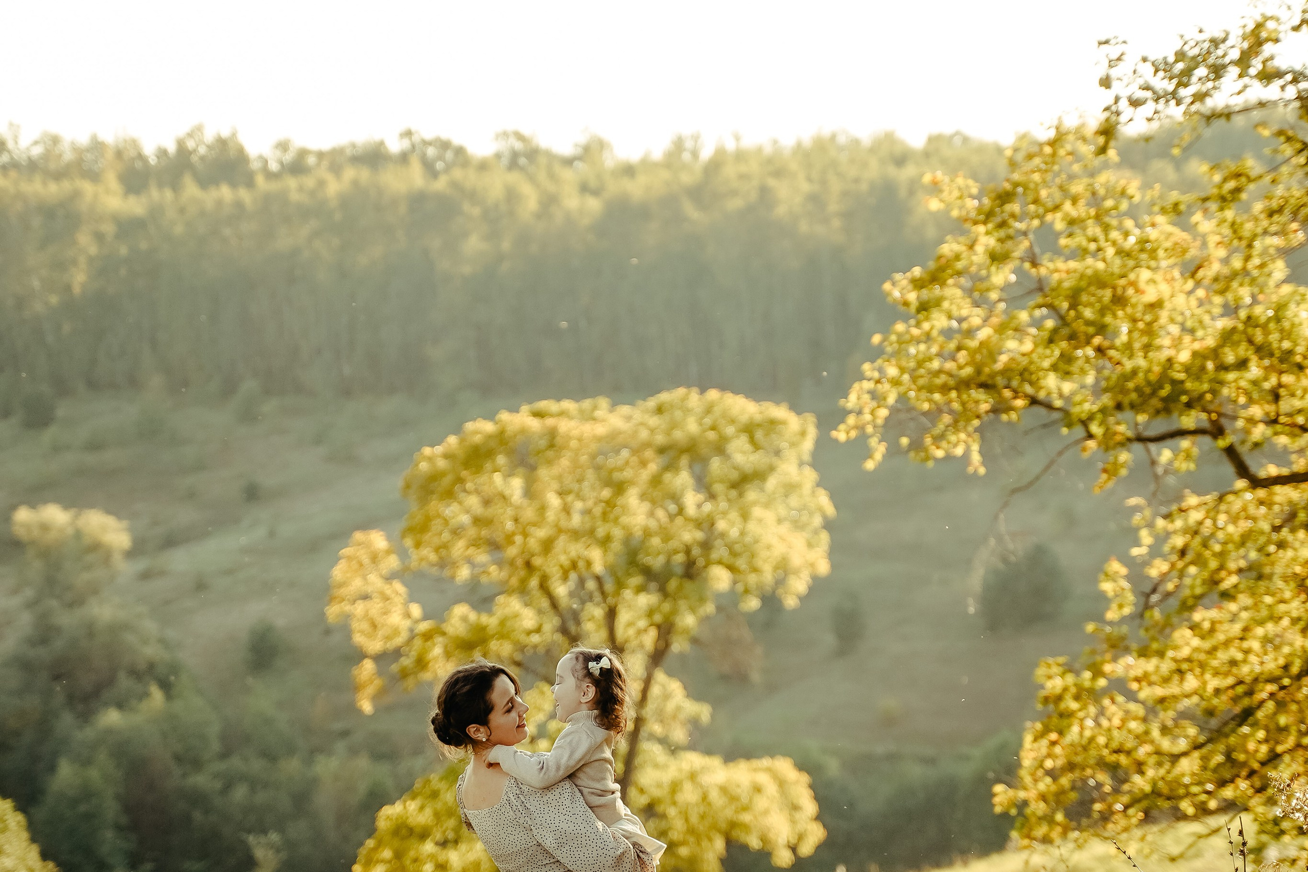 Мама и Дочка Осенняя фотосъемка