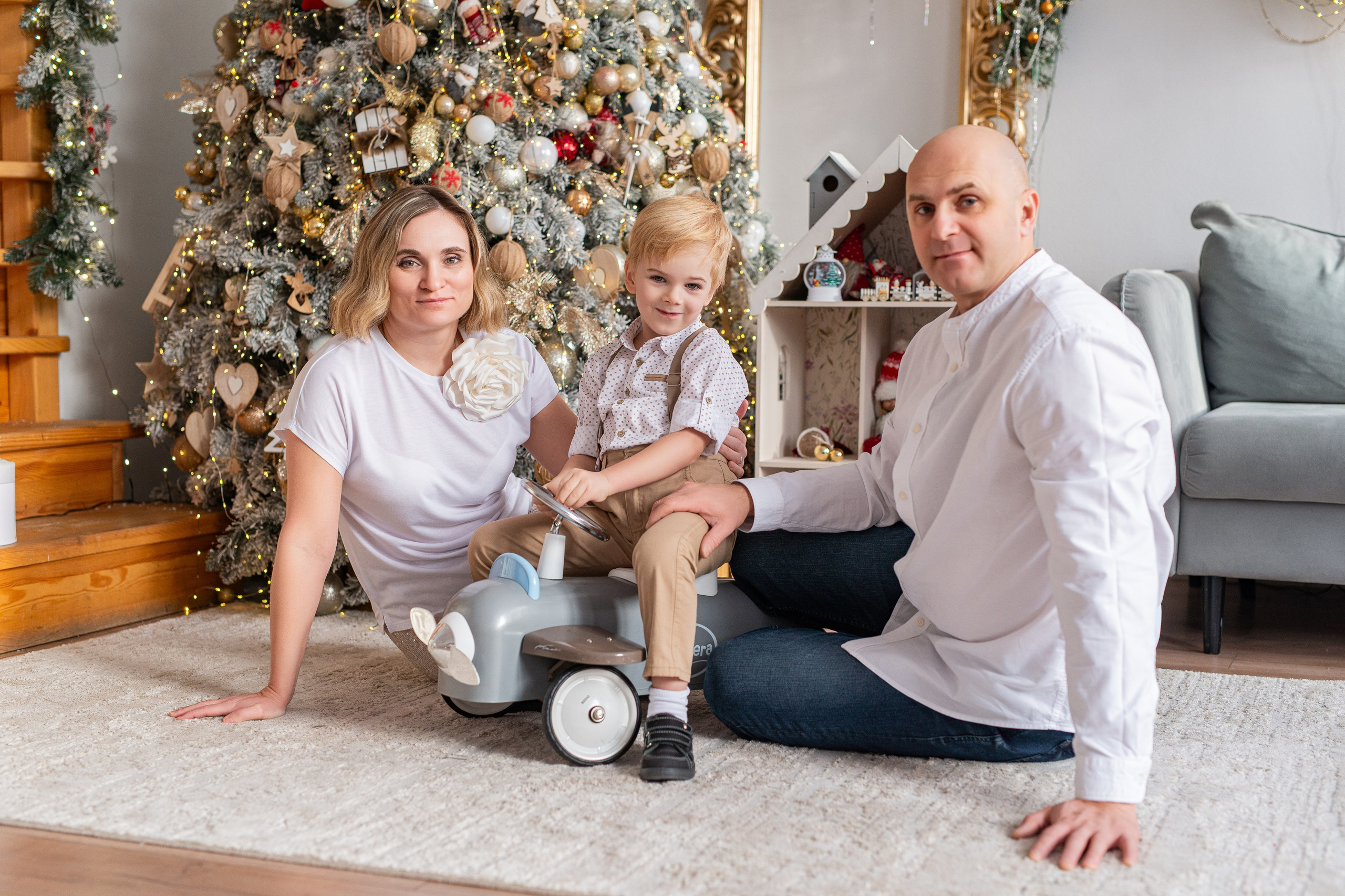 Семейная фотосессия Анастасии, Лёвы и Ивана