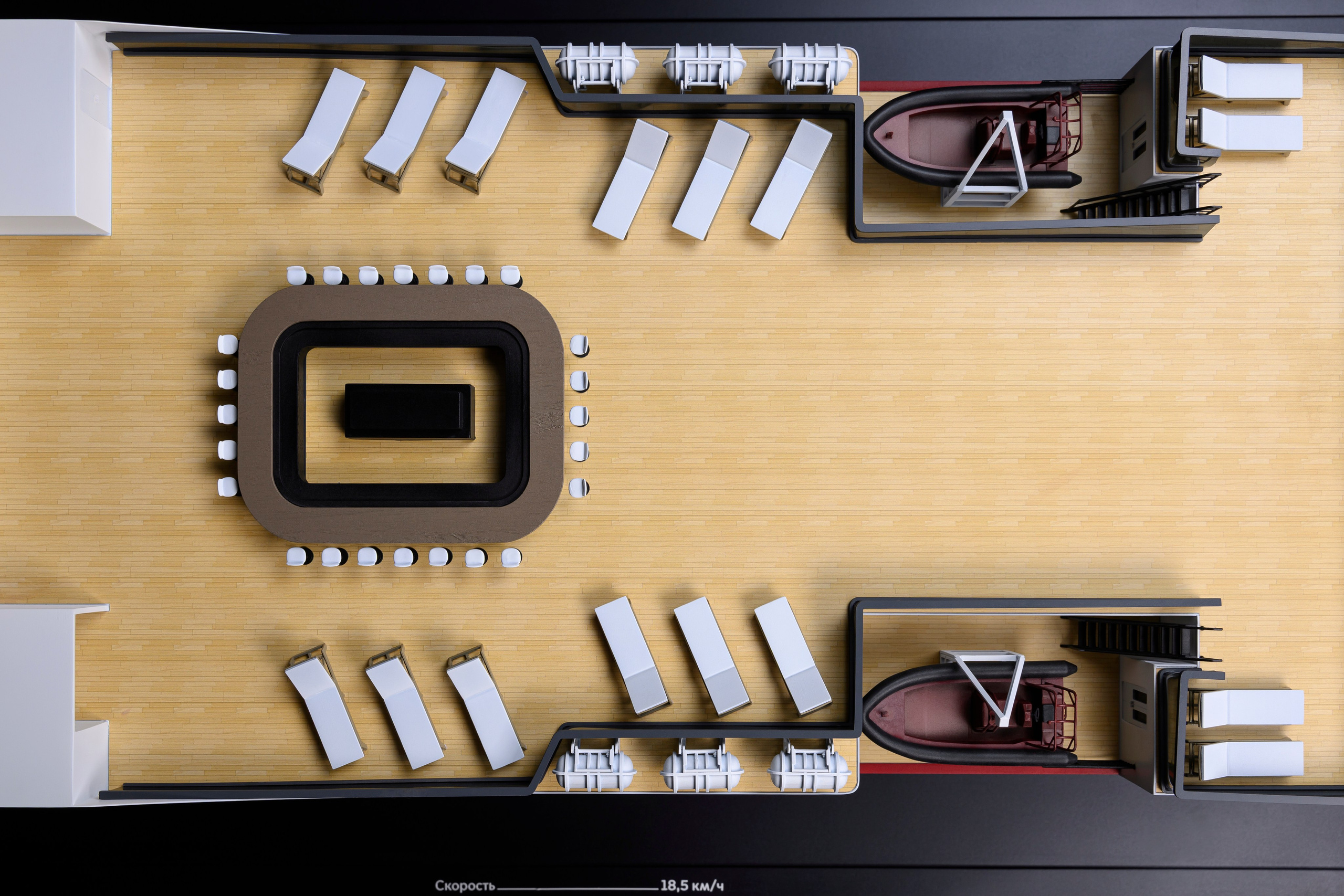Круизное судно «Московское золотое кольцо» М1:40 Тираж 10шт. SmartMaket — профессиональная макетная мастерская в Москве