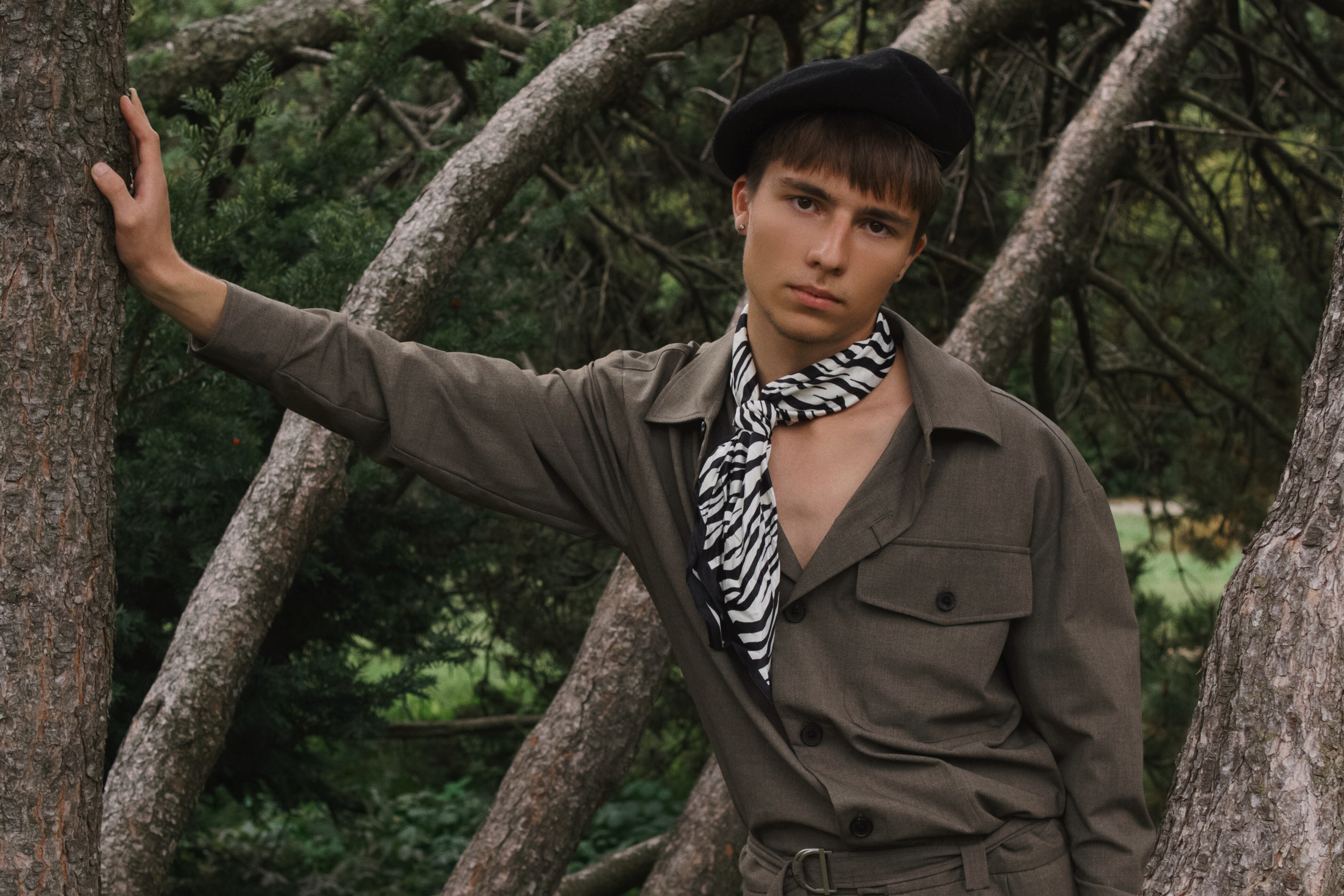 Паша, съемка в батаническом саду