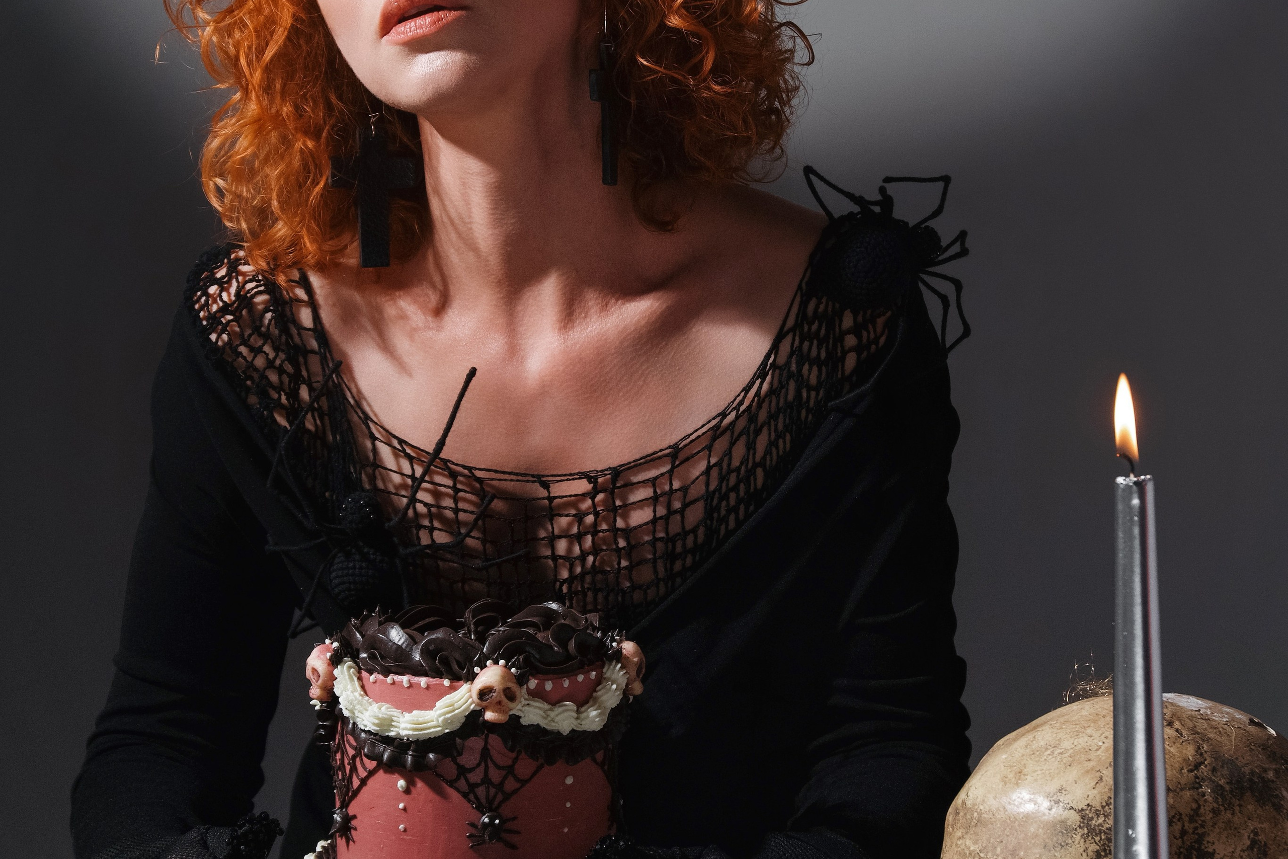 Аня, съемка к Хэллоуину