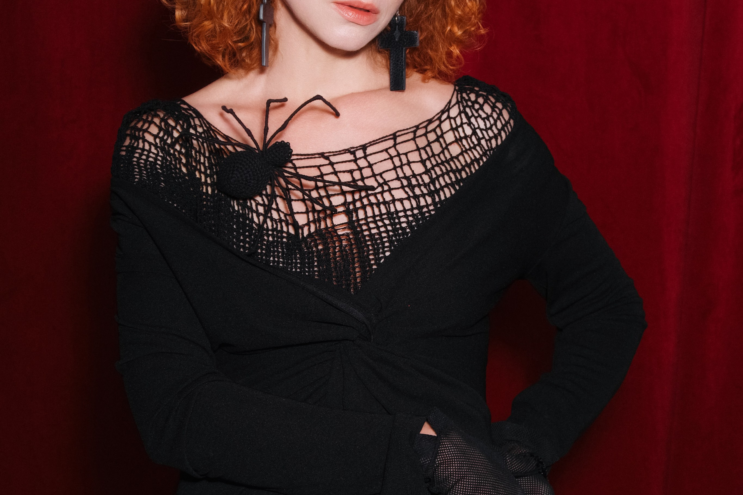 Аня, съемка к Хэллоуину