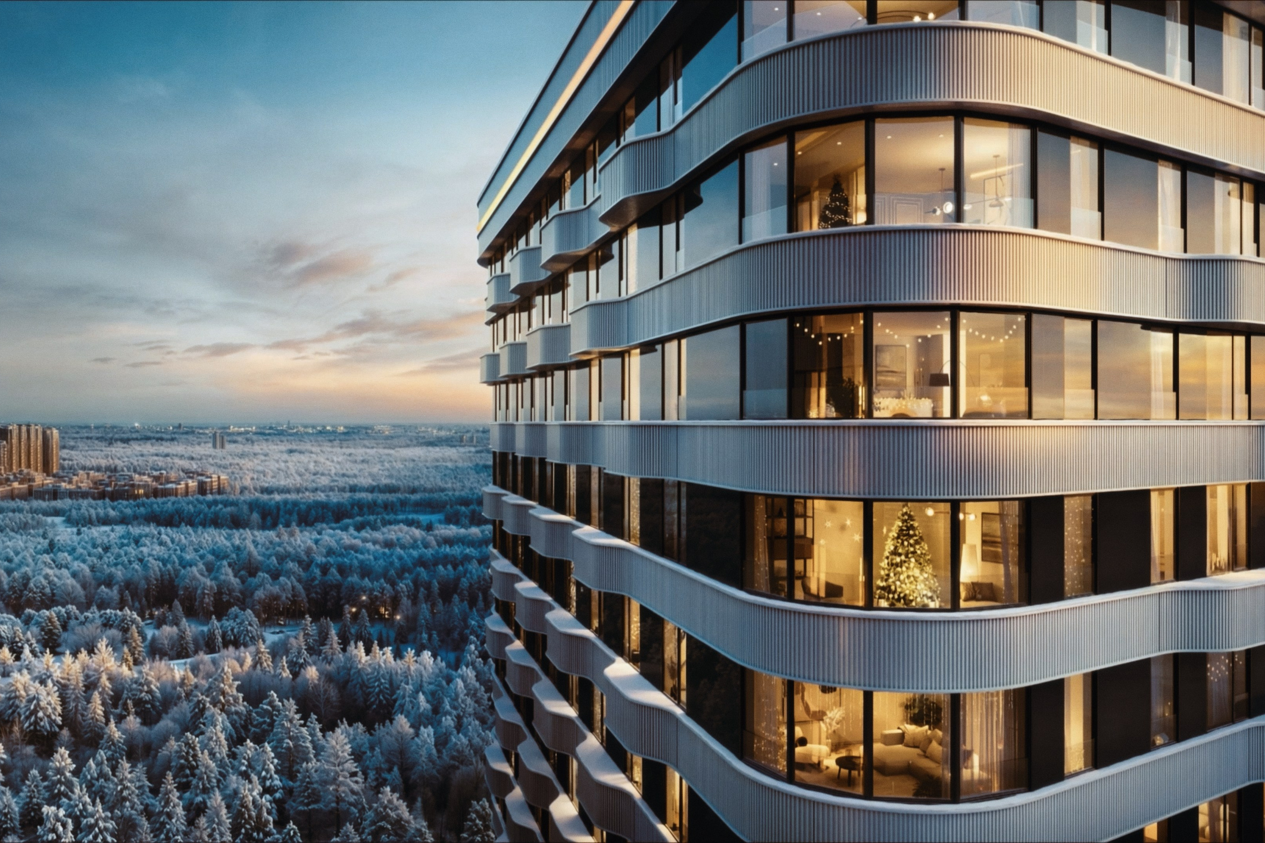 Commercial for the “Homeland Peredelkino” Residential Complex. Professional colorgrading service