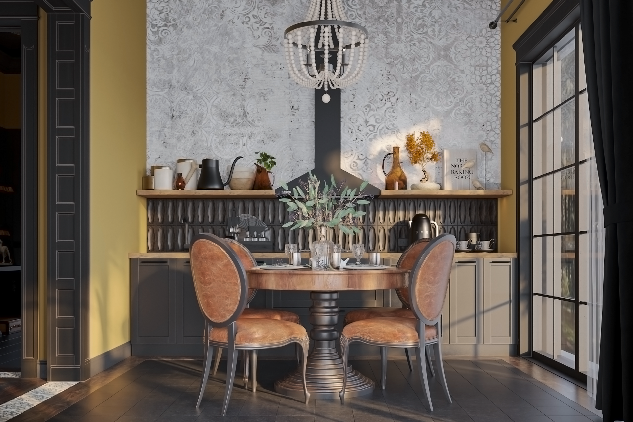 Охотничий домик в стиле русской усадьбы