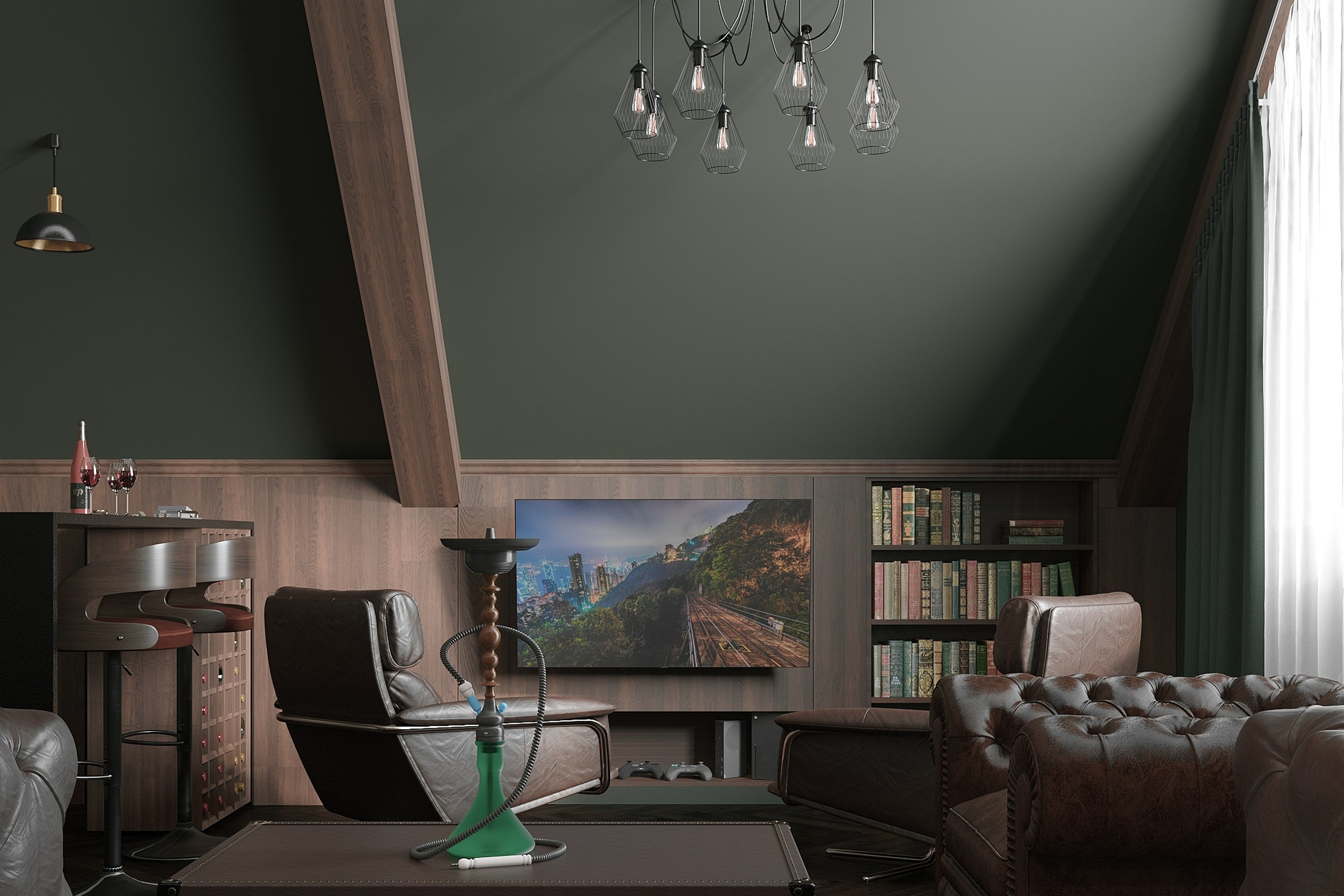 Интерьер с мужским характером