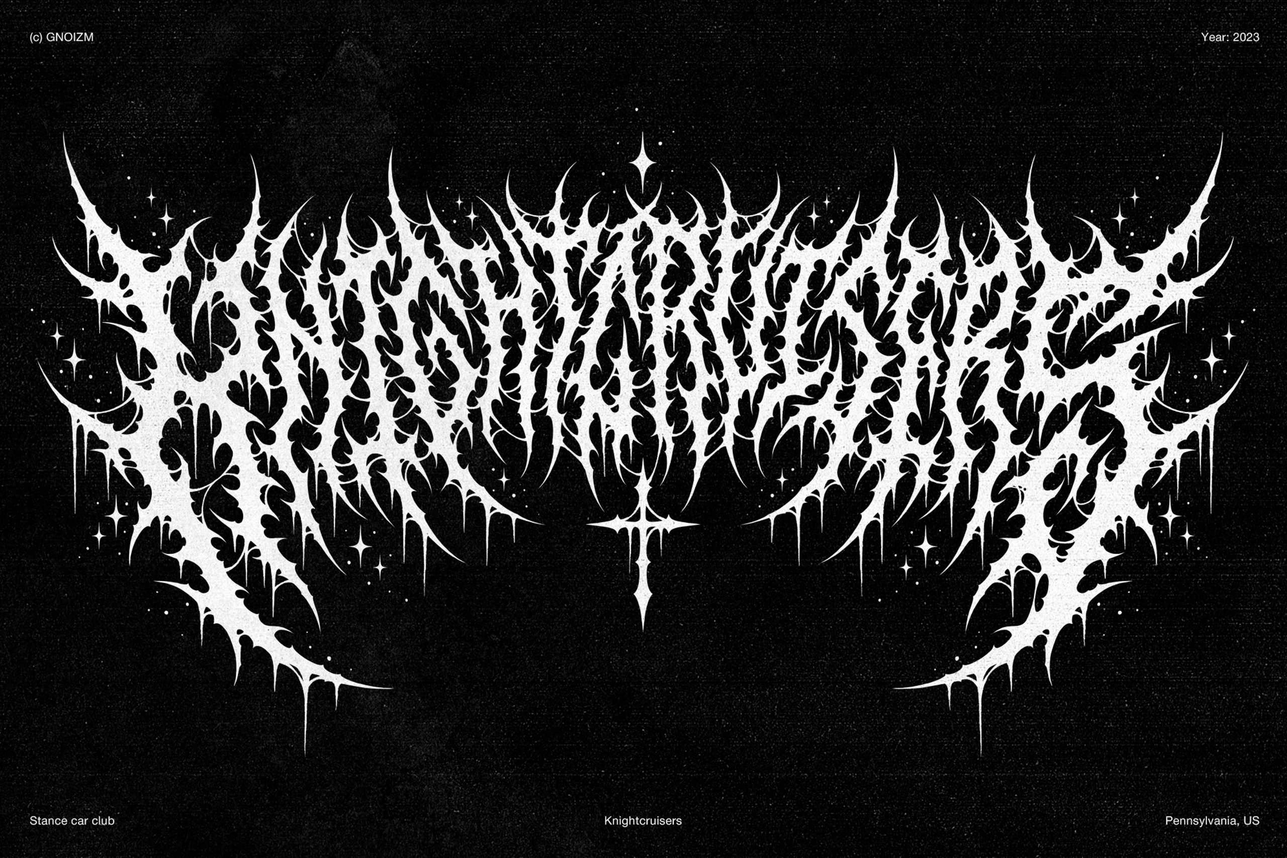 Gates of Asura. GNOIZM | Metal Logos & Dark Lettering