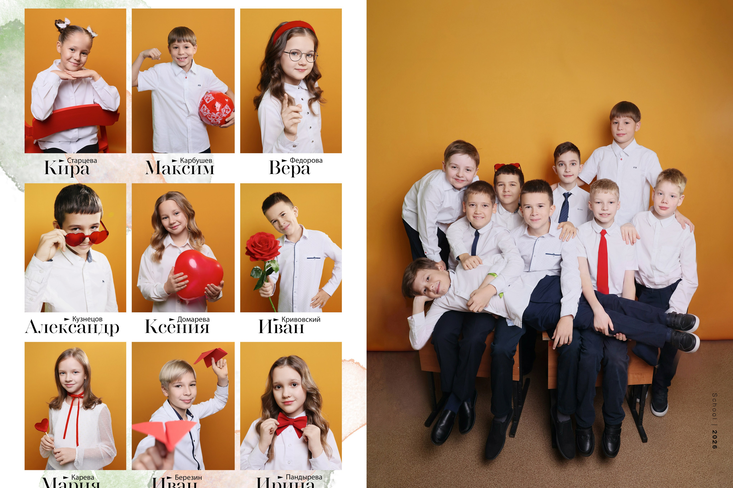 Выпускные альбомы для 4 классов. Семейный и детский фотограф в Туле