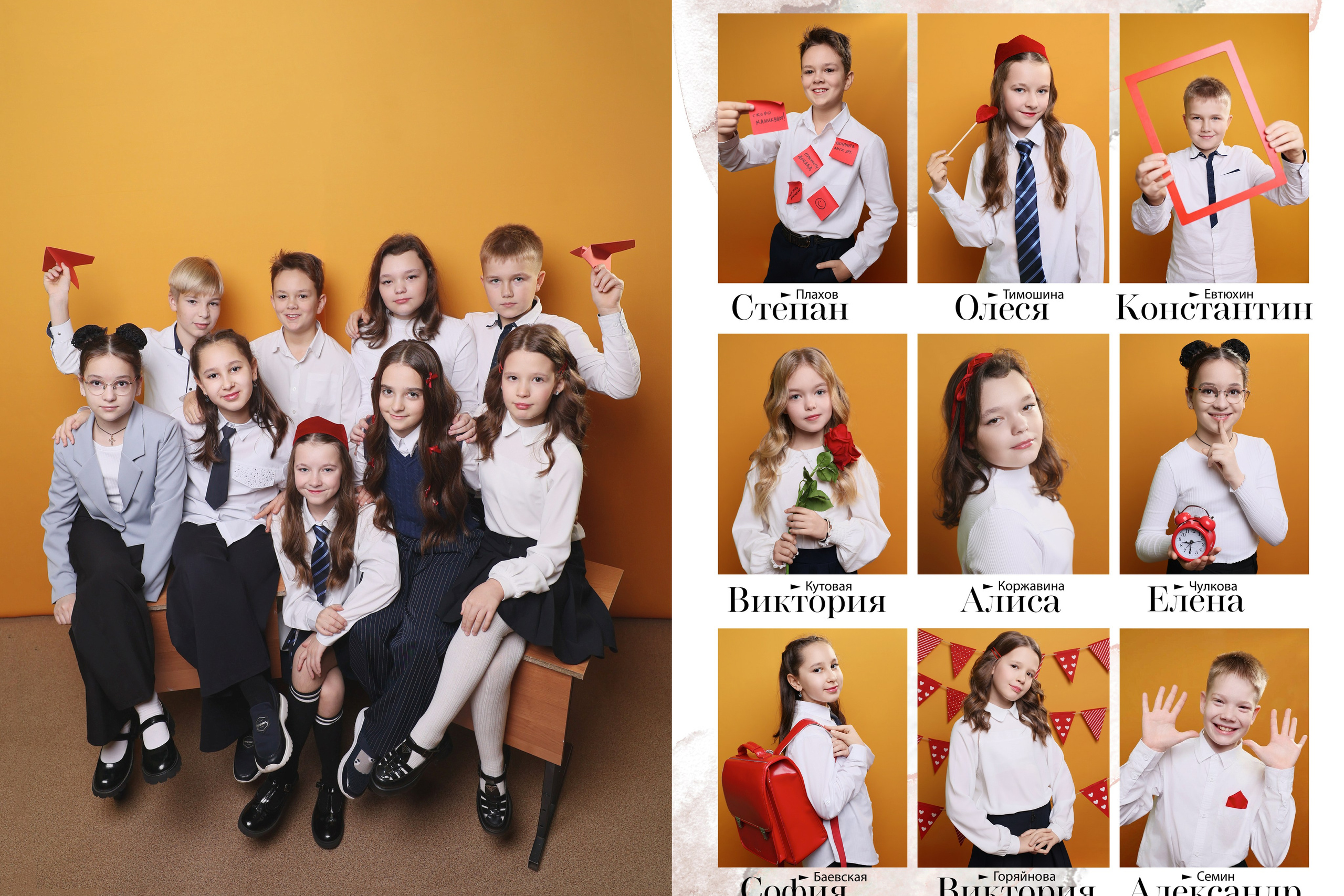 Выпускные альбомы для 4 классов. Семейный и детский фотограф в Туле