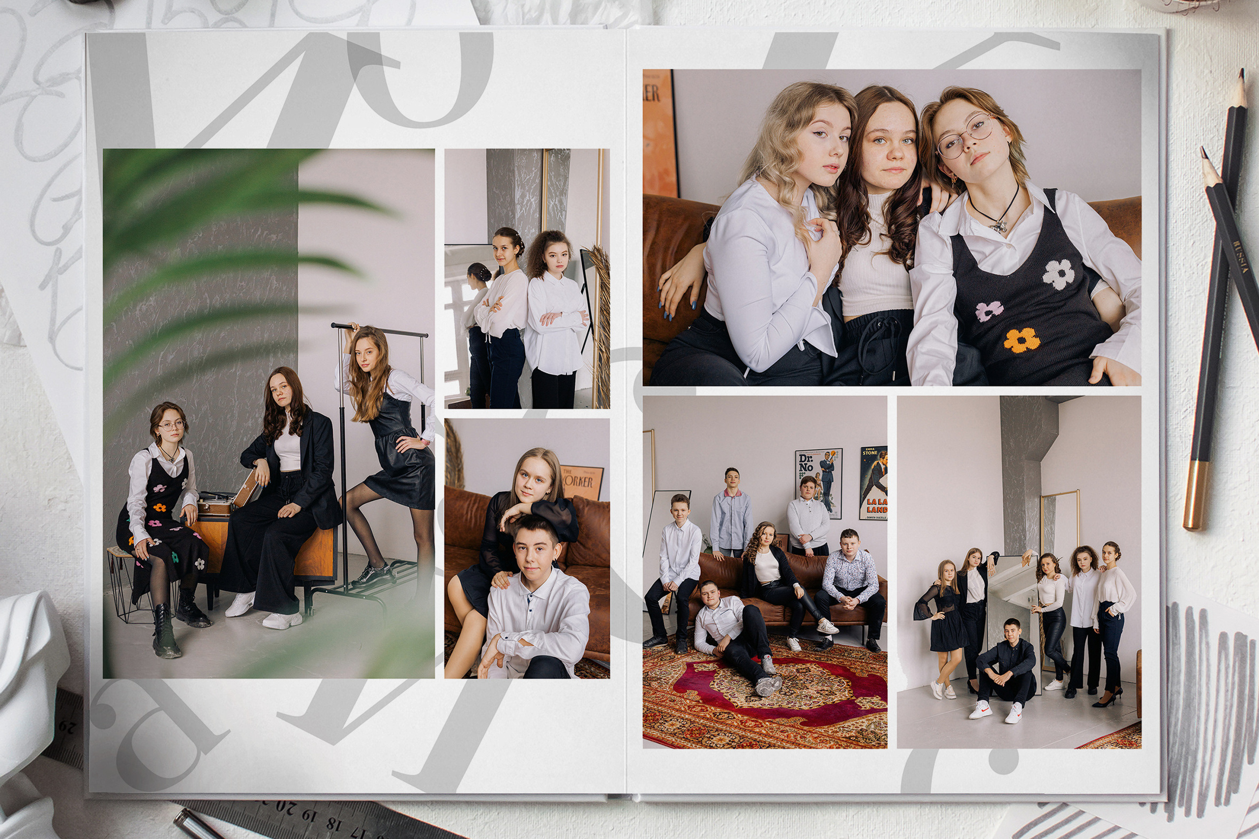 Выпускные альбомы для старшеклассников. Семейный и детский фотограф в Туле