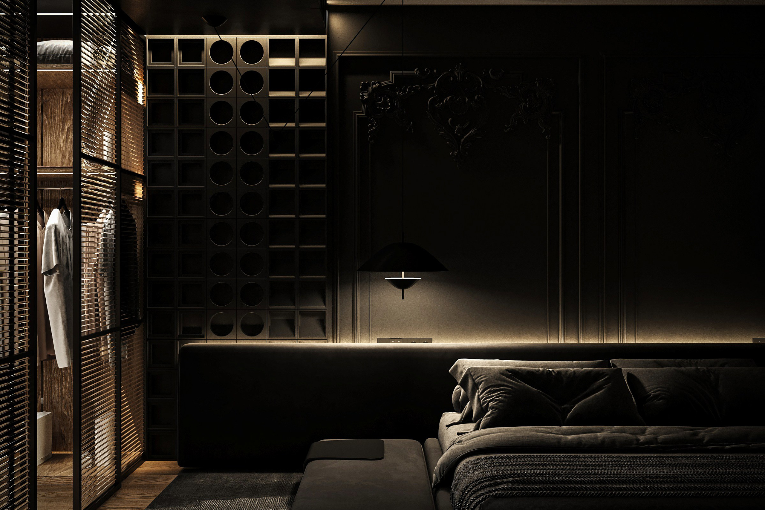 Черная спальня, Концептуальный проект