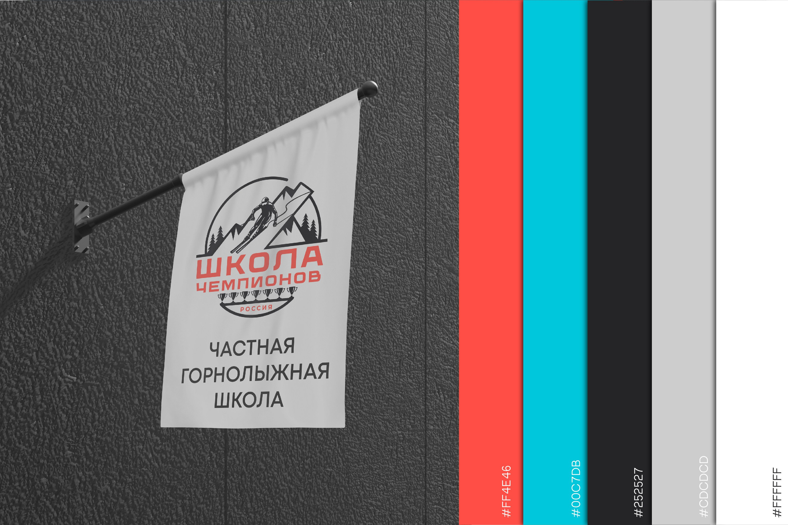 ШКОЛА ЧЕМПИОНОВ | Частная горнолыжная школа. ANNSOUL — графический и brand — дизайнер