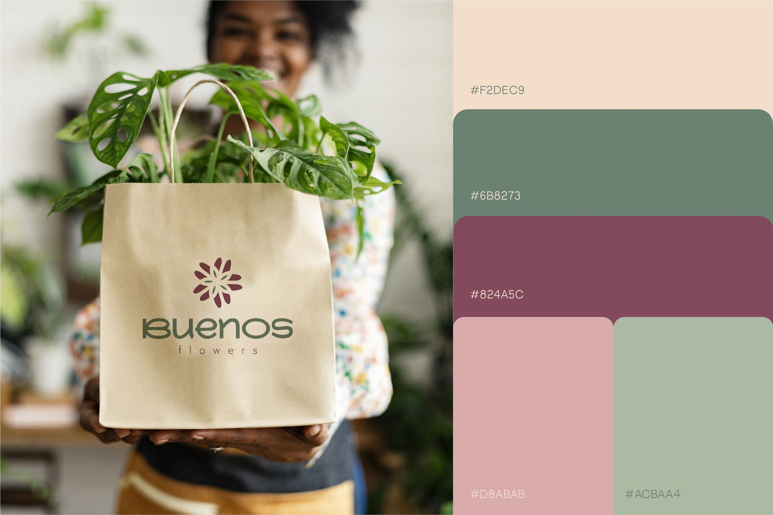 BUENOS FLOWERS | Доставка цветов. ANNSOUL — графический и brand — дизайнер
