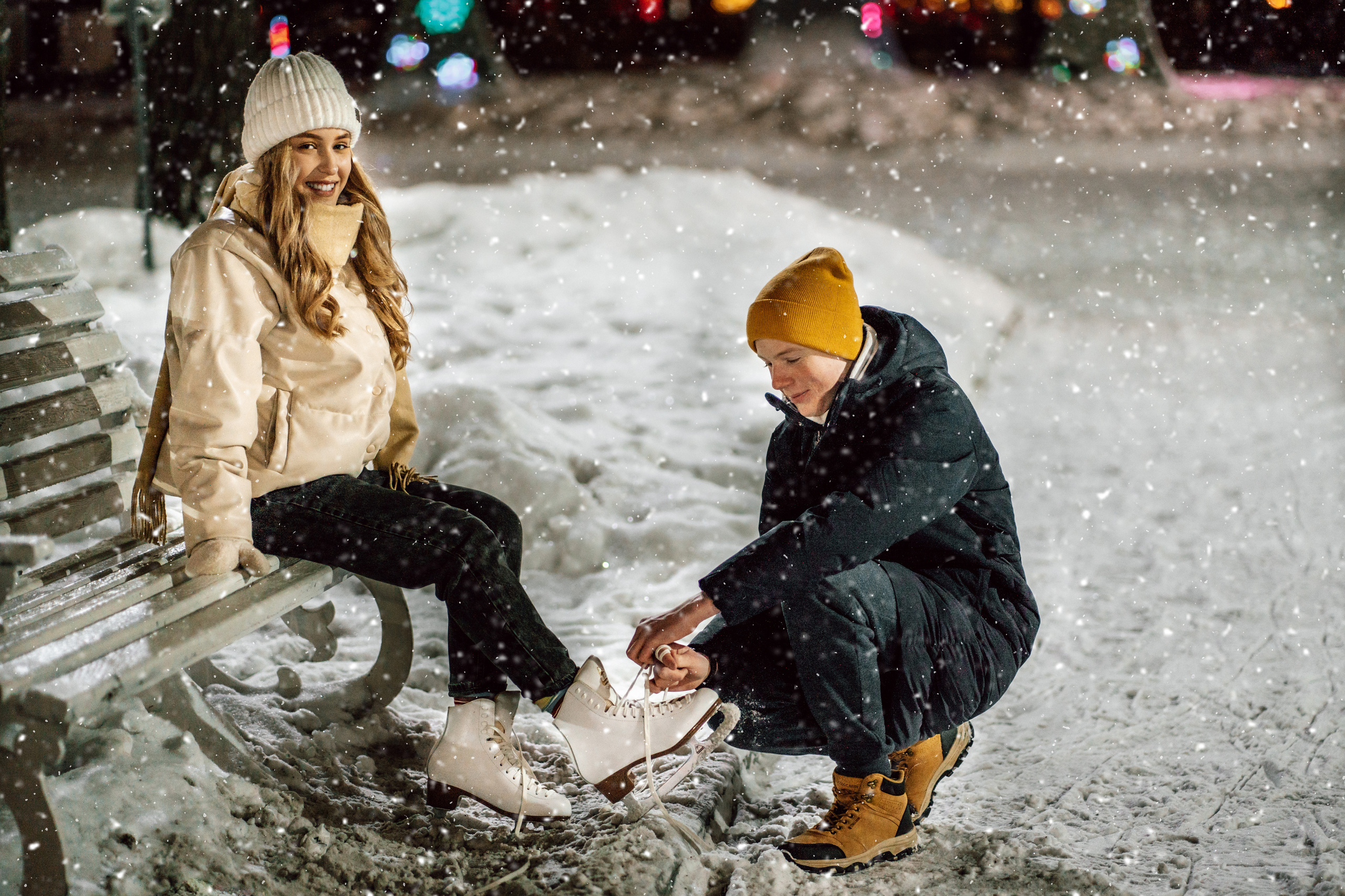 Каток на набережной