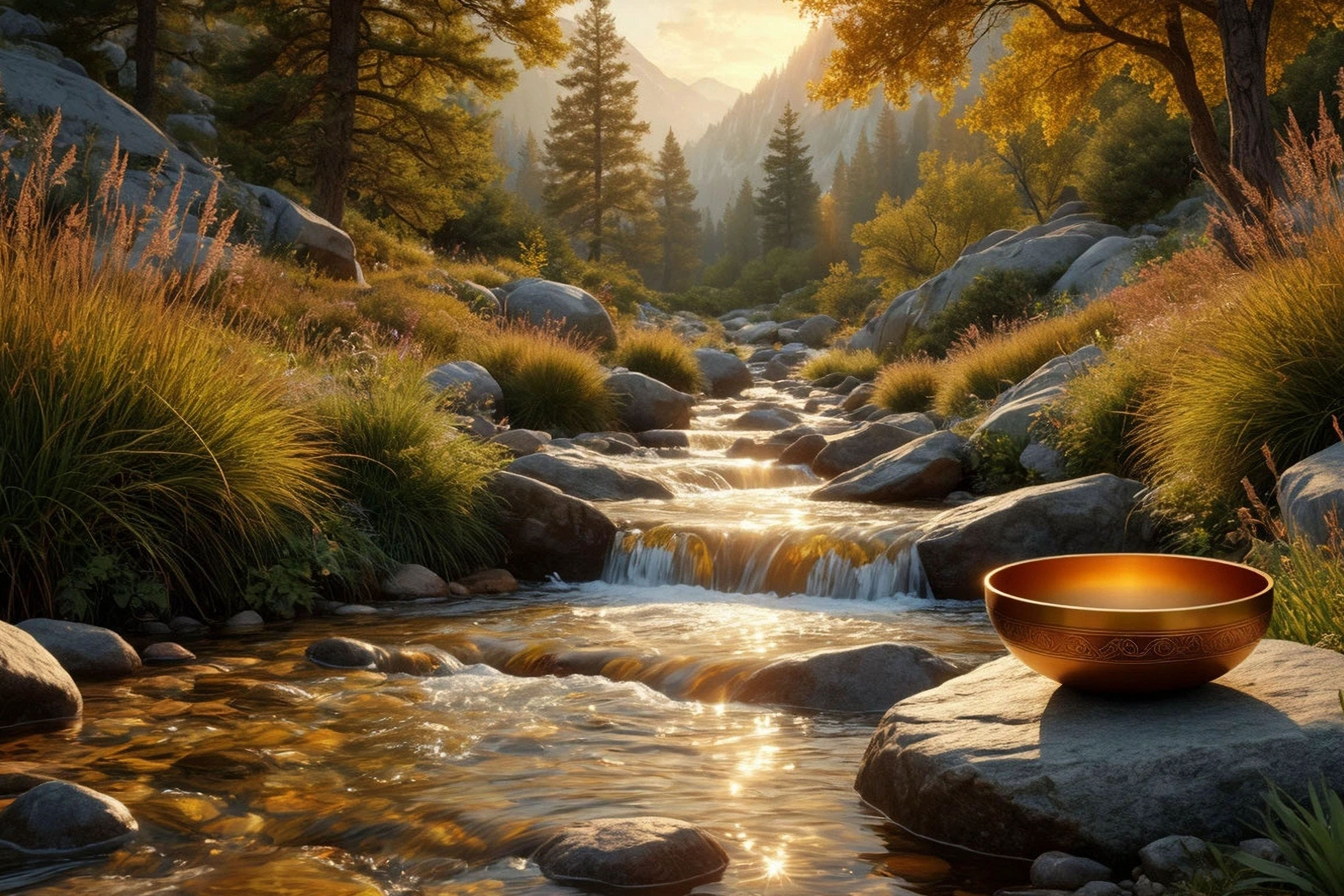 Meditative improvisation with singing bowls — for meditation, trance, and relaxation