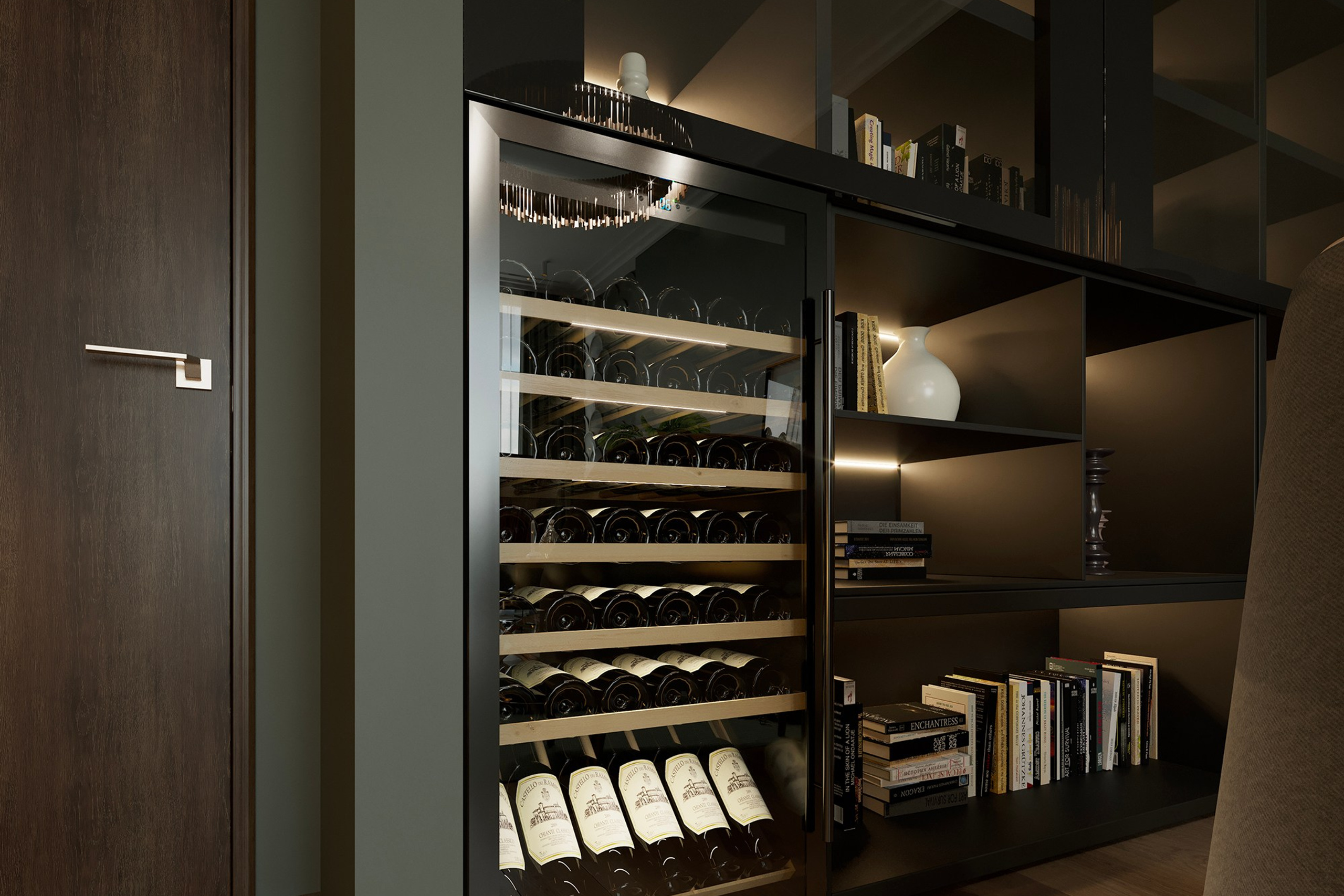 Мини холодильник в рабочем кабинете