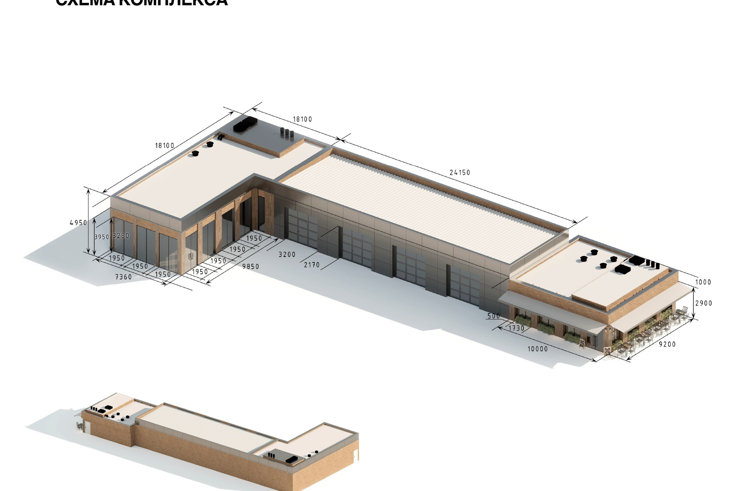 Car Wash, Service Station & Café — Full 3D Visualization with Site Design. 3D INTERIOR AND ARCHITECTURE VISUALIZATION