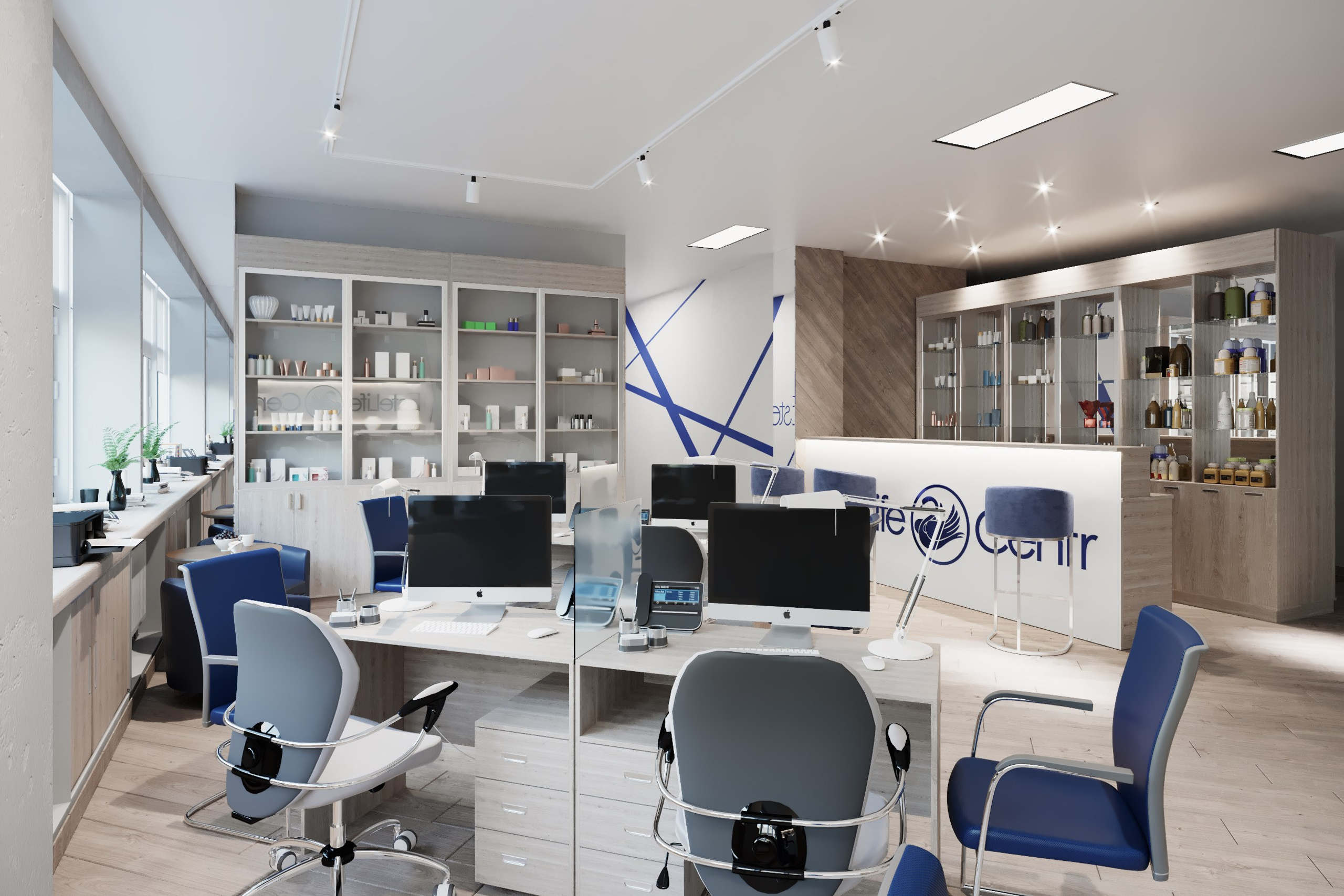 Современный офис в Краснодаре — дизайн и визуализация. 3Д Визуализация Интерьера и Архитектуры