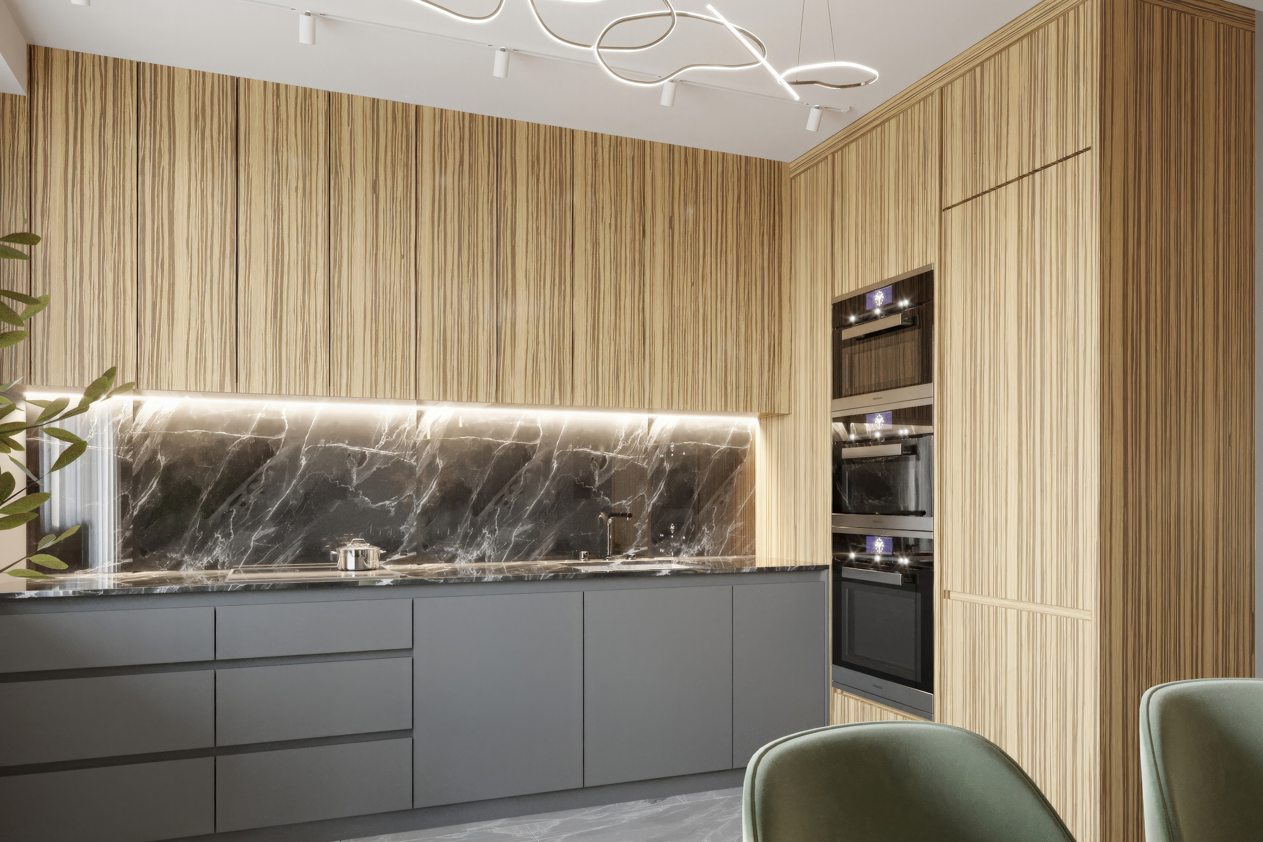 Современный интерьер квартиры — Дизайн и 3D-визуализация. 3Д Визуализация Интерьера и Архитектуры