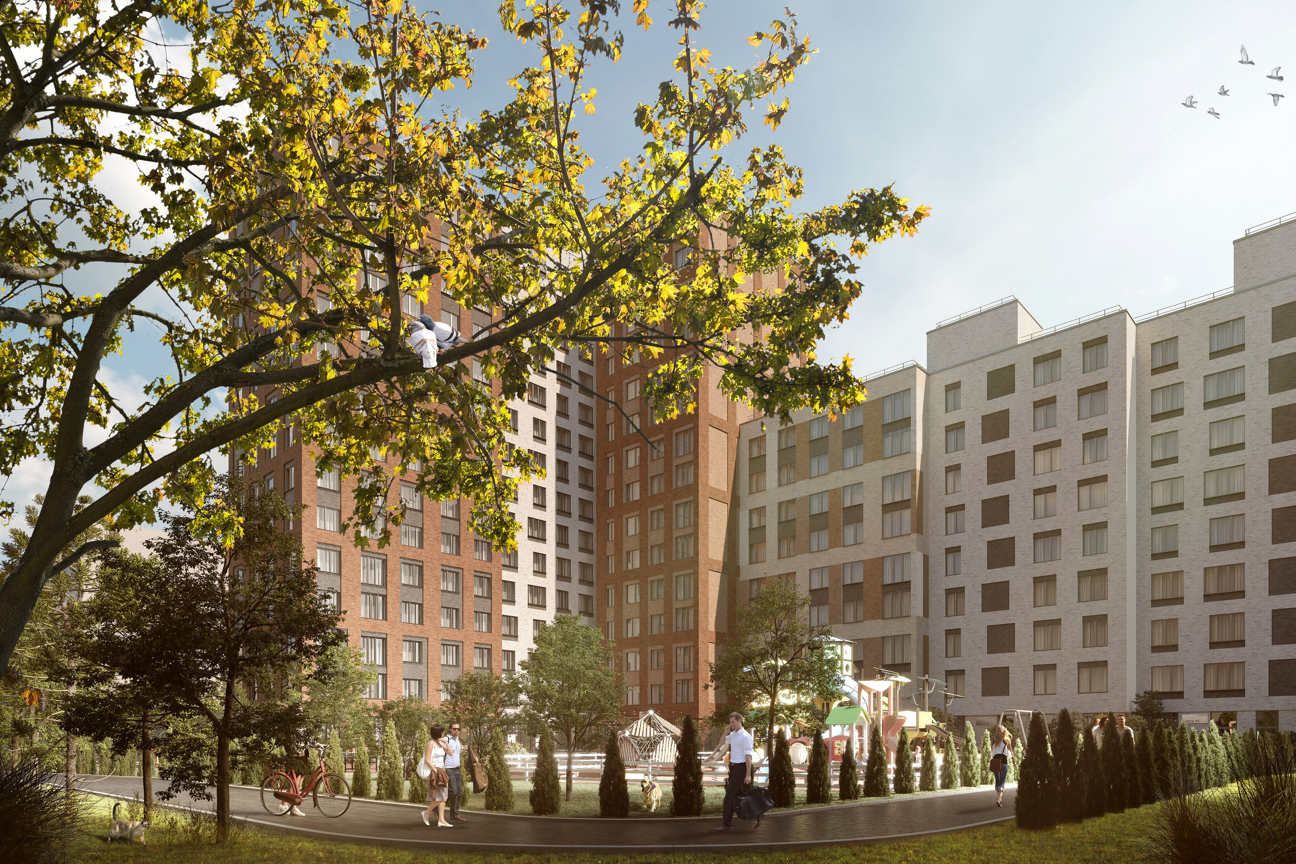 3D Visualization of Residential Complex in Tula. 3D INTERIOR AND ARCHITECTURE VISUALIZATION