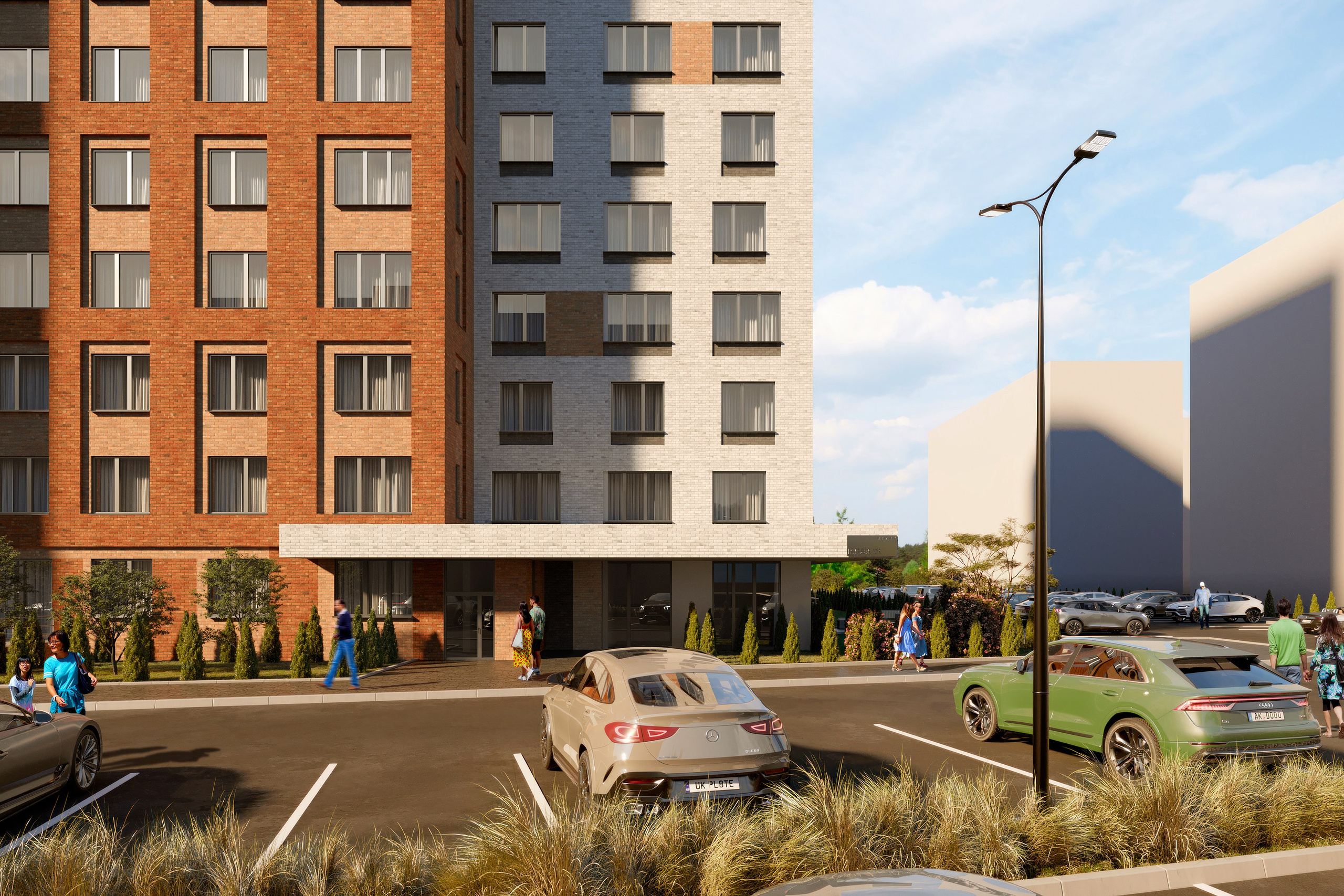 3D Visualization of Residential Complex in Tula. 3D INTERIOR AND ARCHITECTURE VISUALIZATION