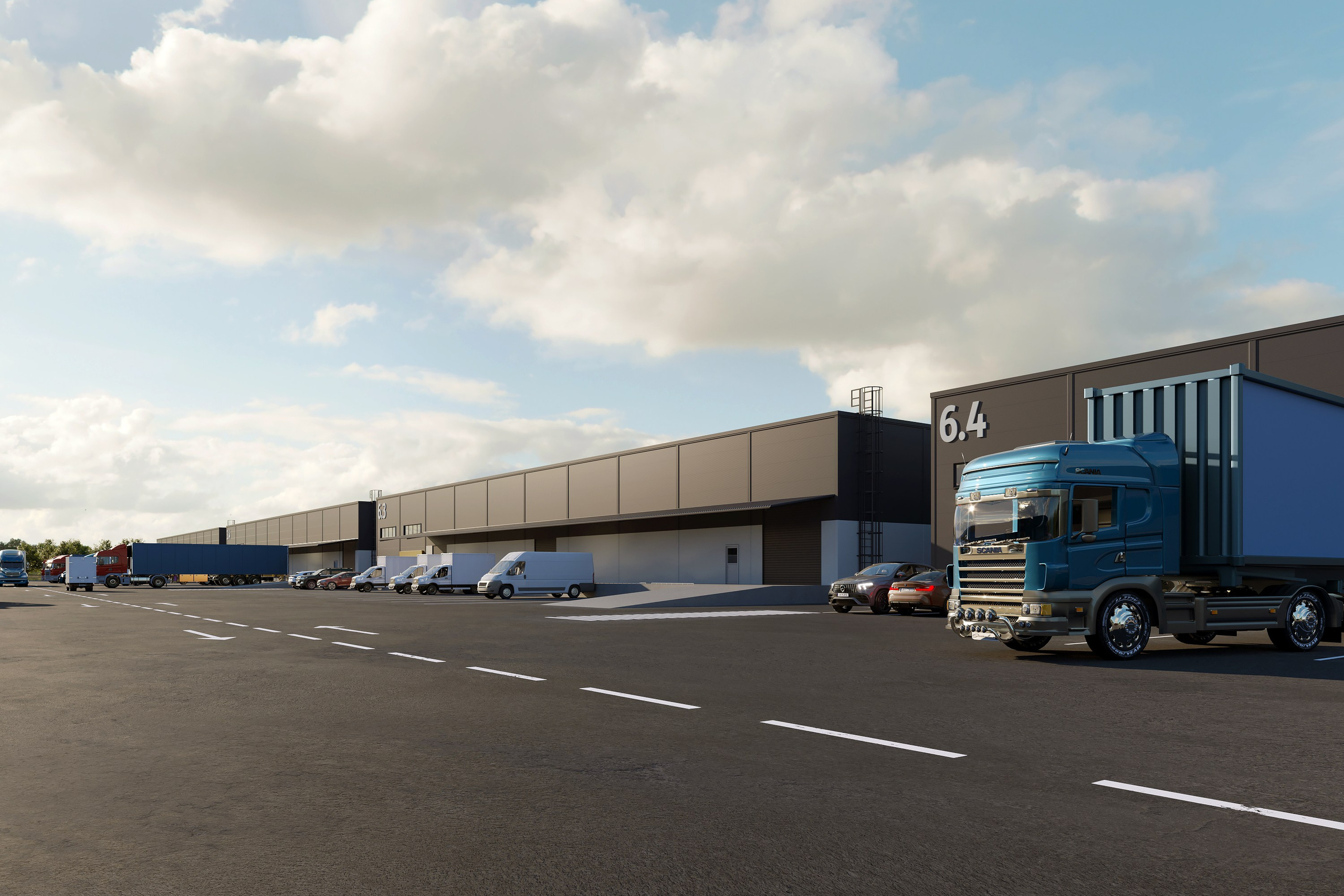 Industrial Warehouses and Logistics Complex. 3D INTERIOR AND ARCHITECTURE VISUALIZATION