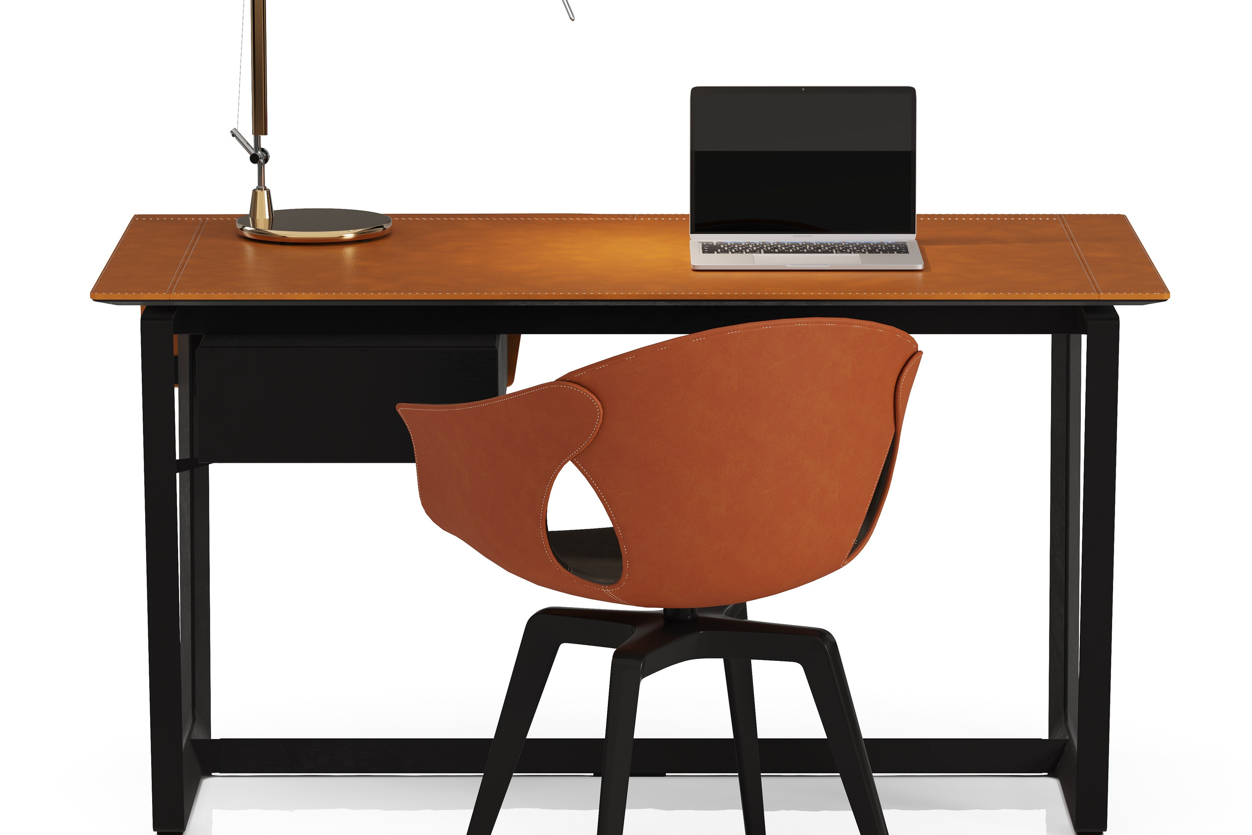 мебельная 3д визуализация рабочего стола POLTRONAFRAU