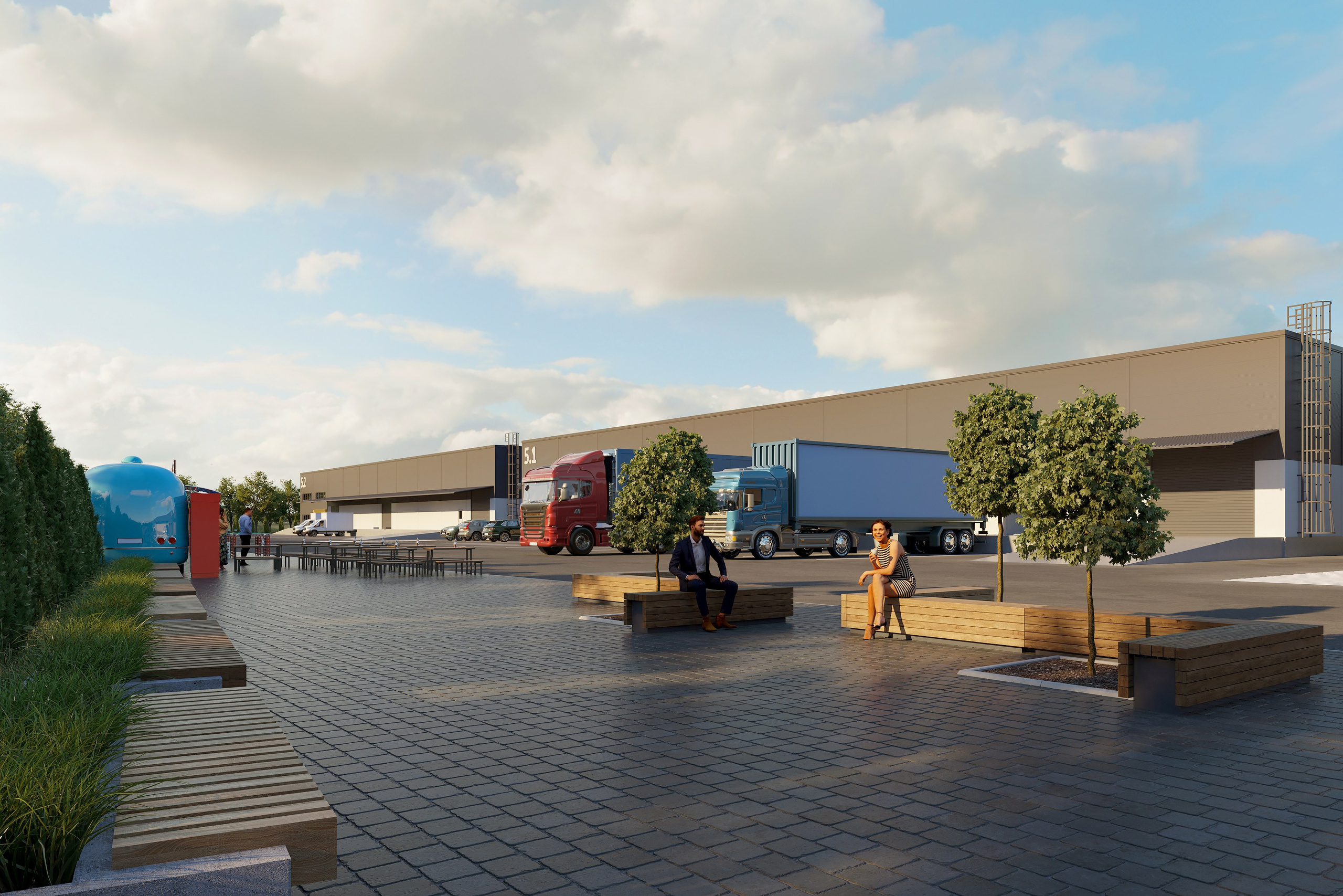 Industrial Warehouses and Logistics Complex. 3D INTERIOR AND ARCHITECTURE VISUALIZATION