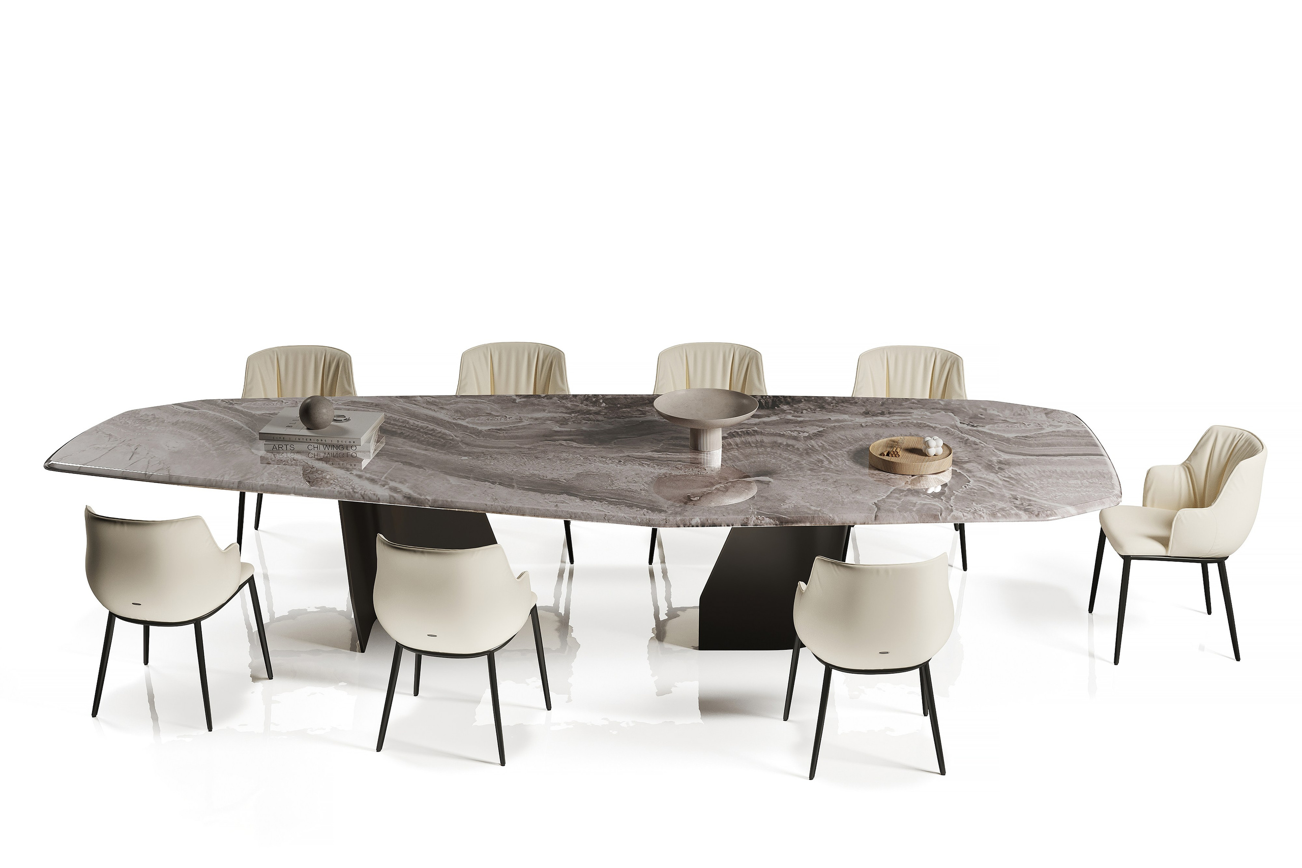 Cattelanitalia complex chairs and table