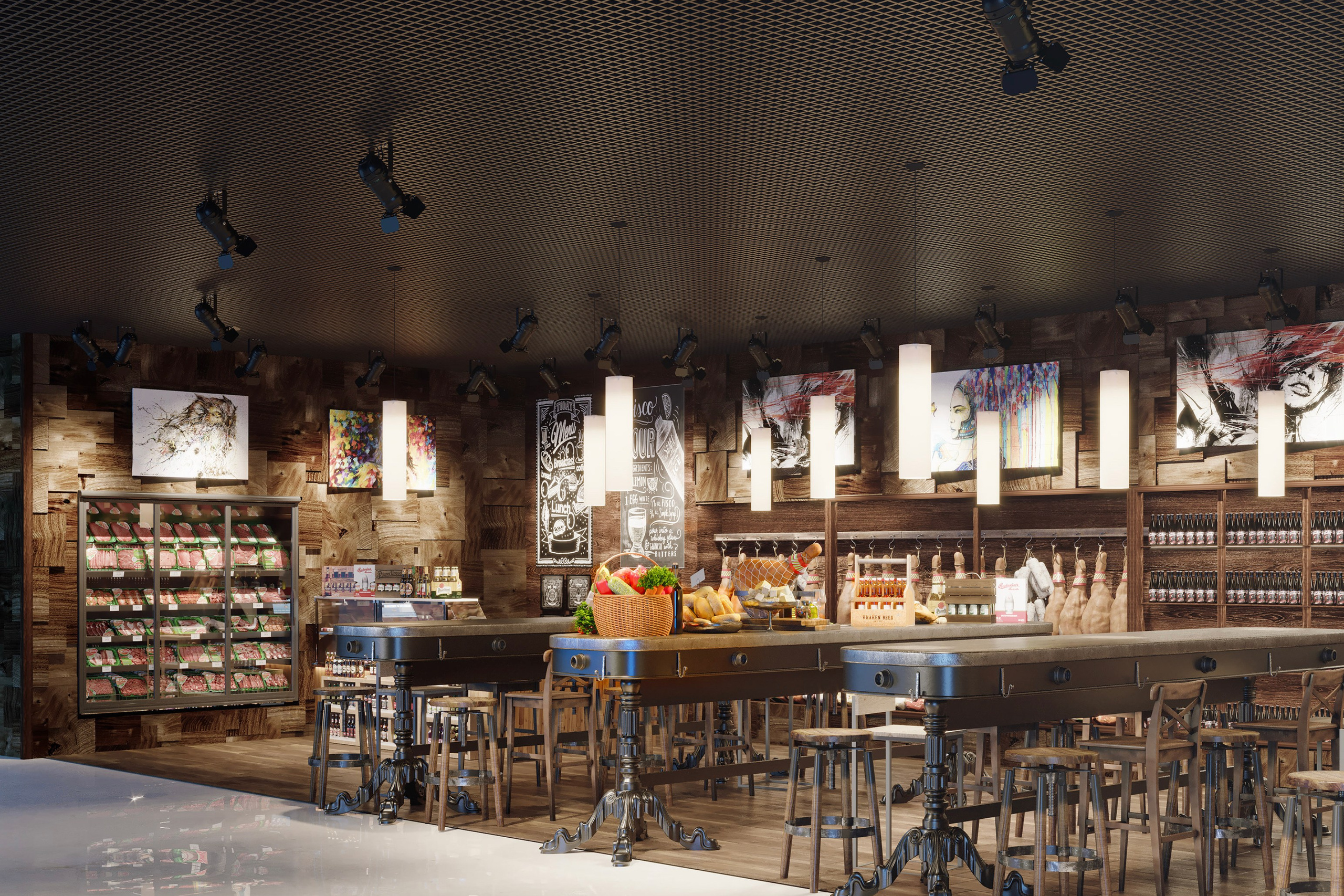 Balalaika Beer Bar — Characterful Interior Design. 3D INTERIOR AND ARCHITECTURE VISUALIZATION